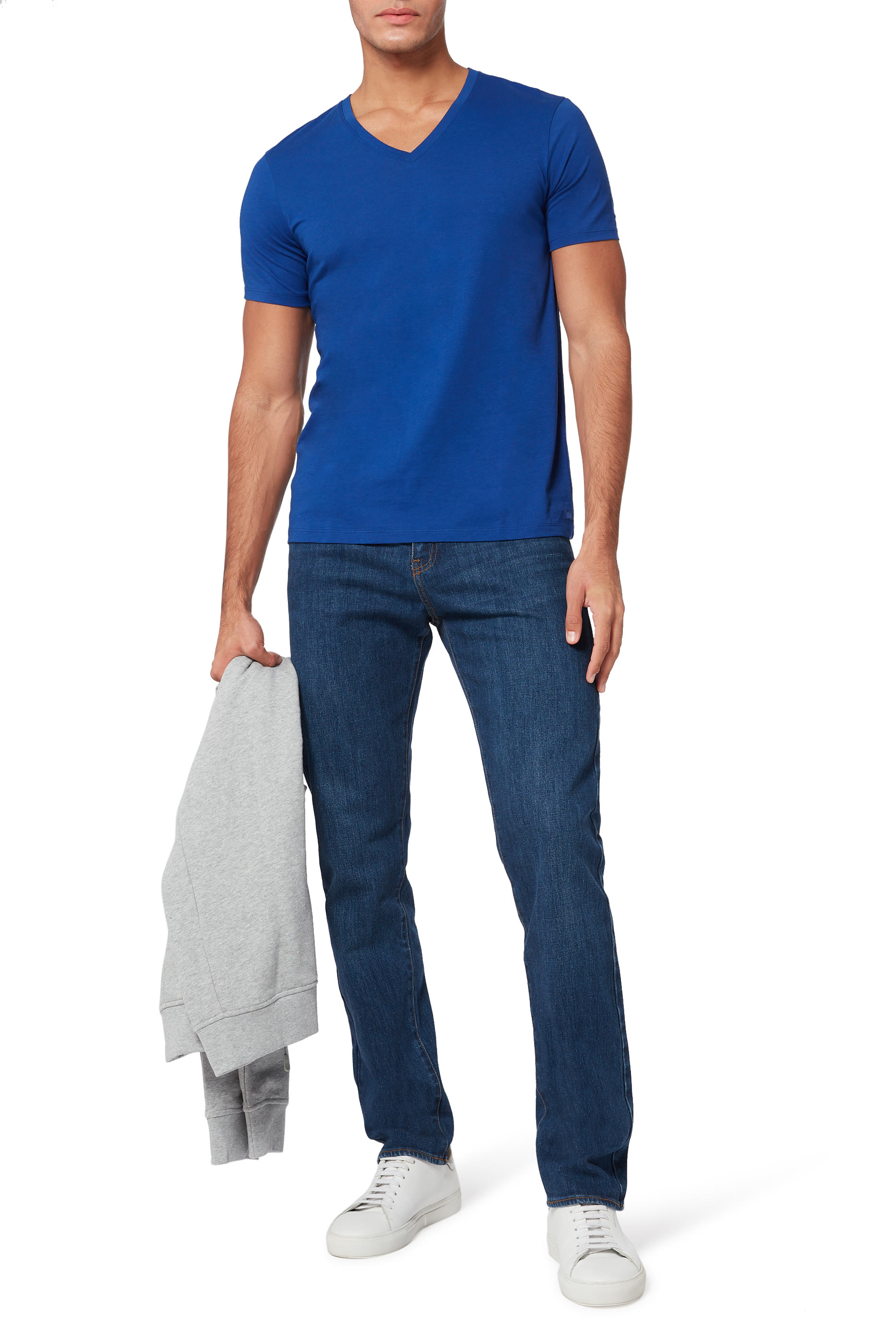 V-Neck Pima Cotton T-Shirt