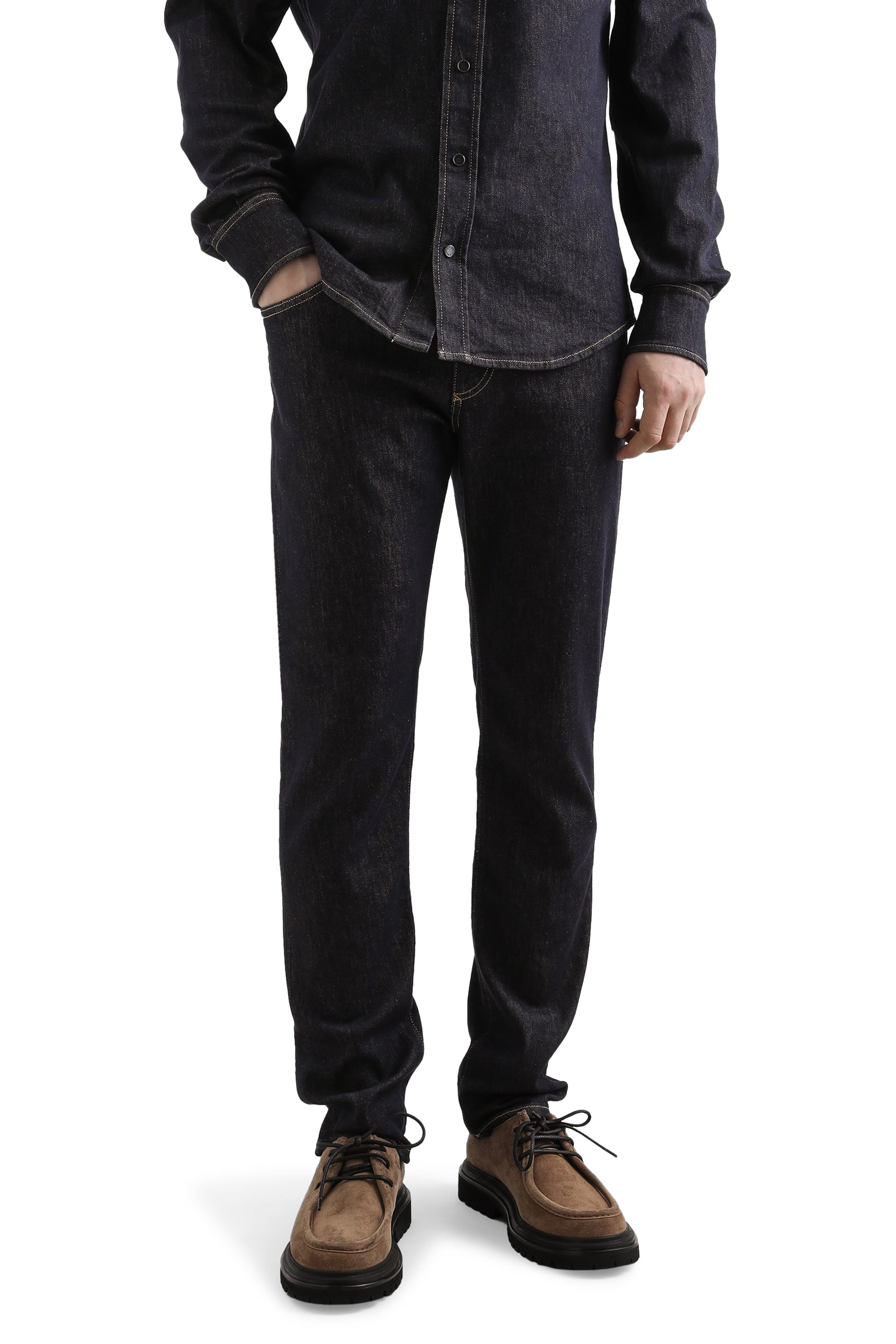 Slim-Fit Stretch Cotton Jeans