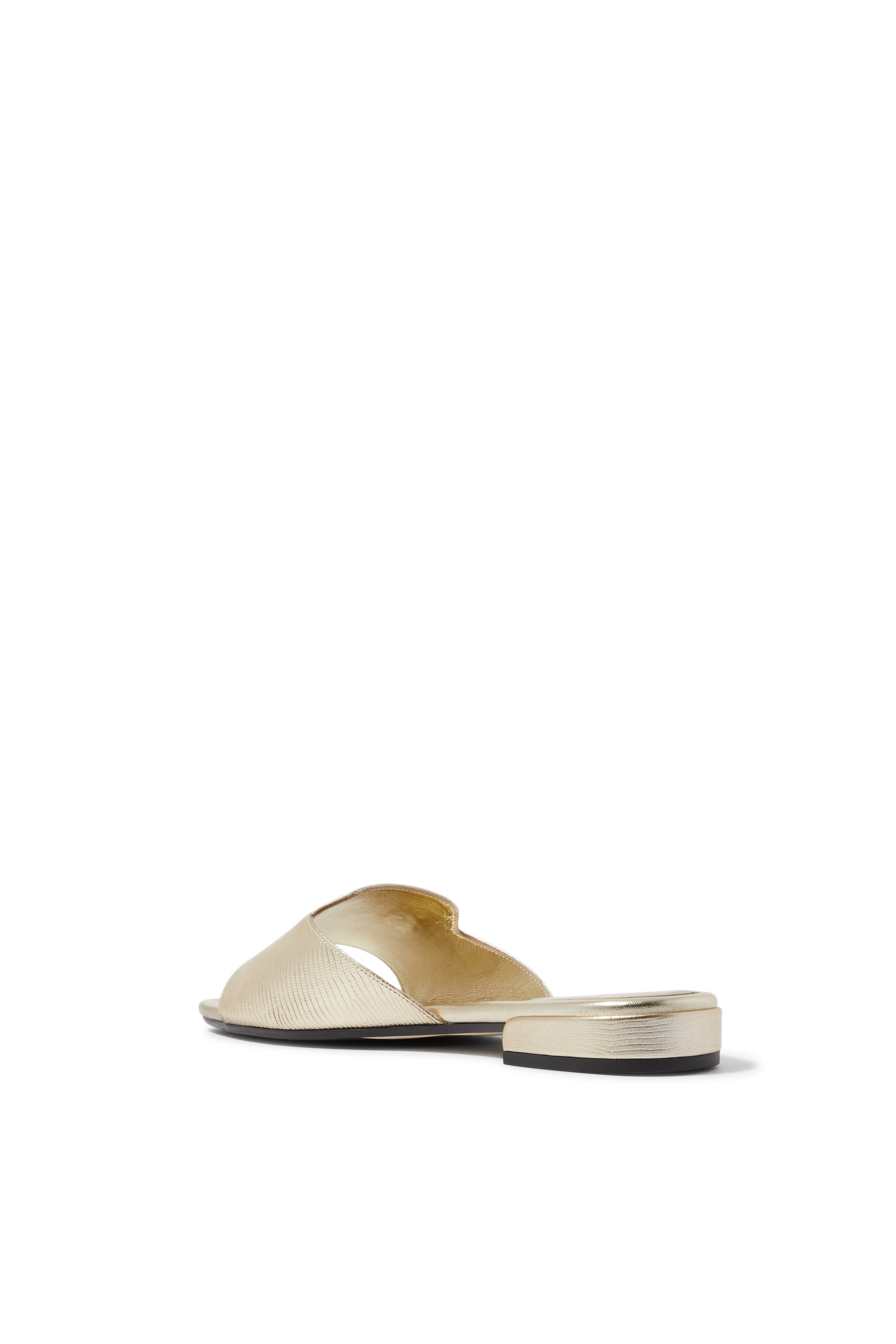 Dina Metallic Leather Sandals