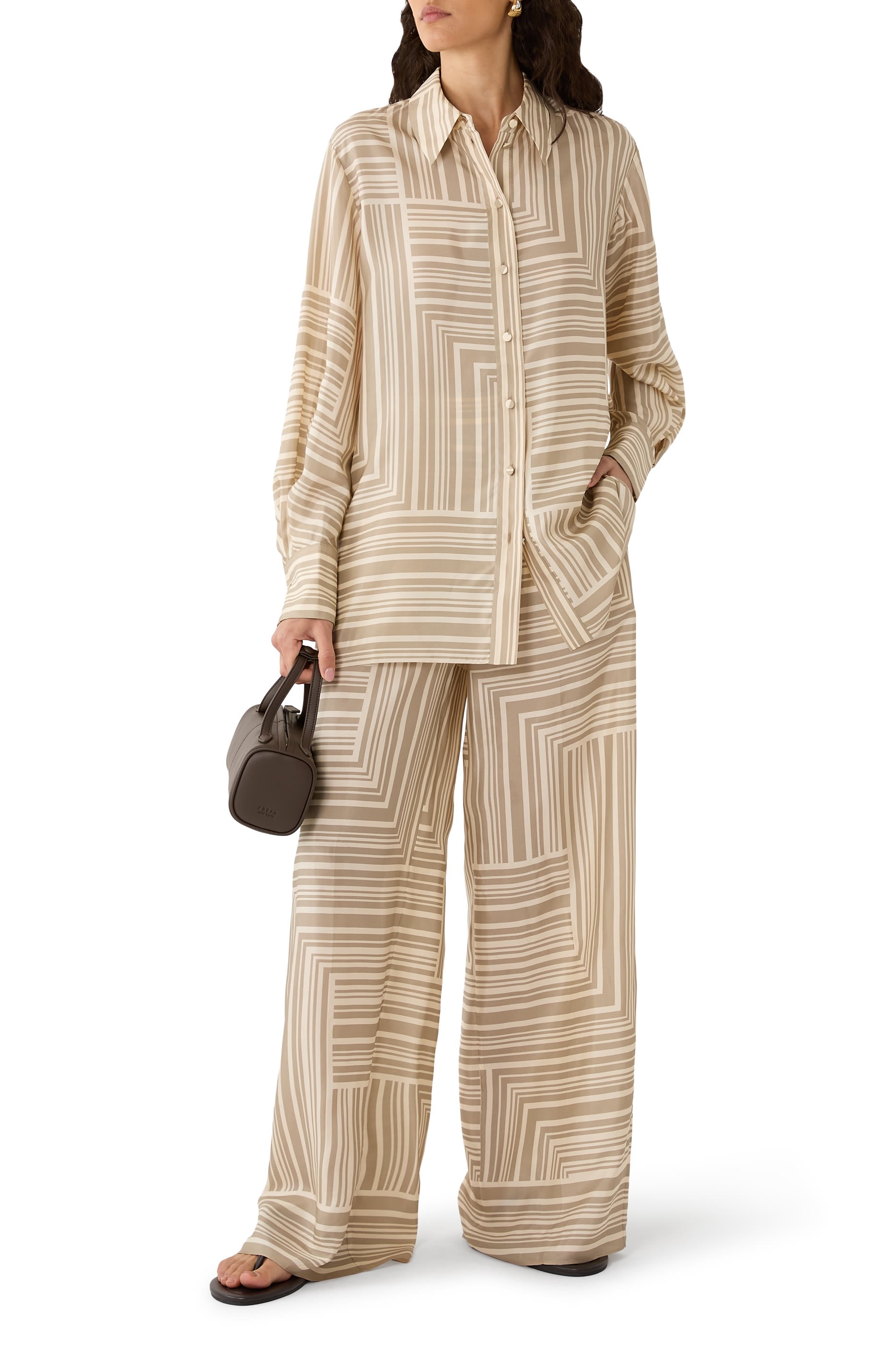 Atlan Printed Silk Blouse