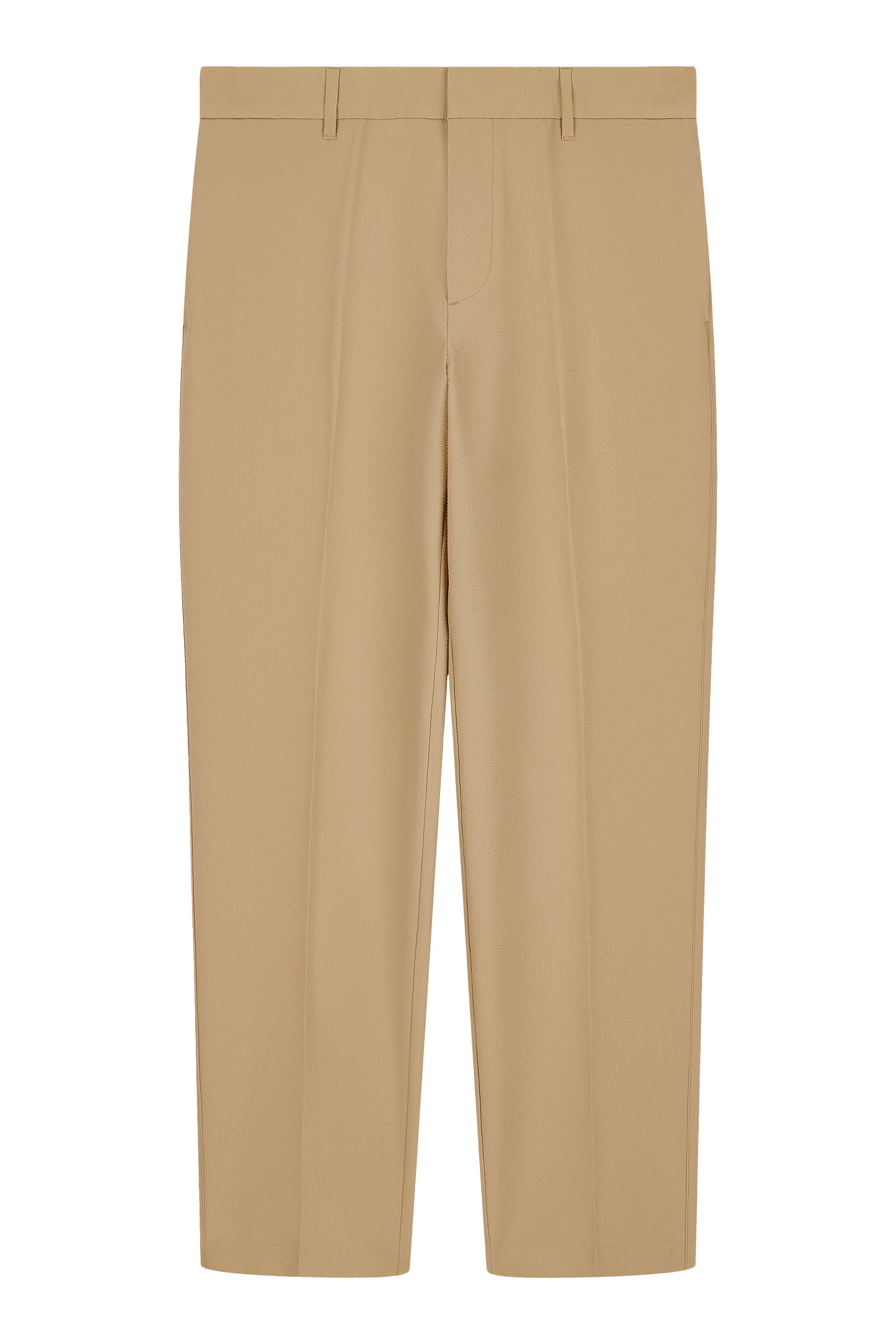 Logo Plaque Flat Front Trousers