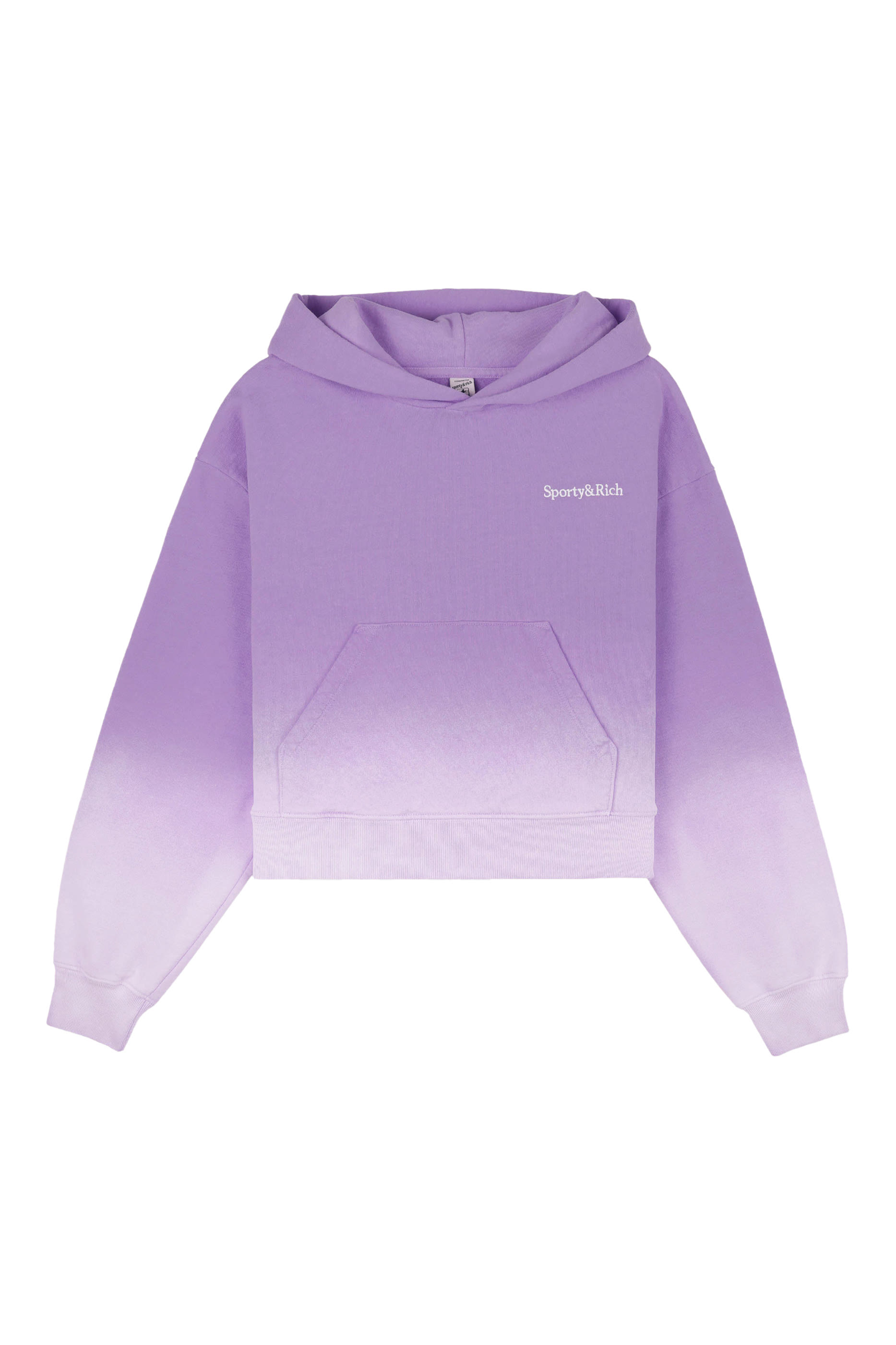 Serif Logo Cropped Hoodie