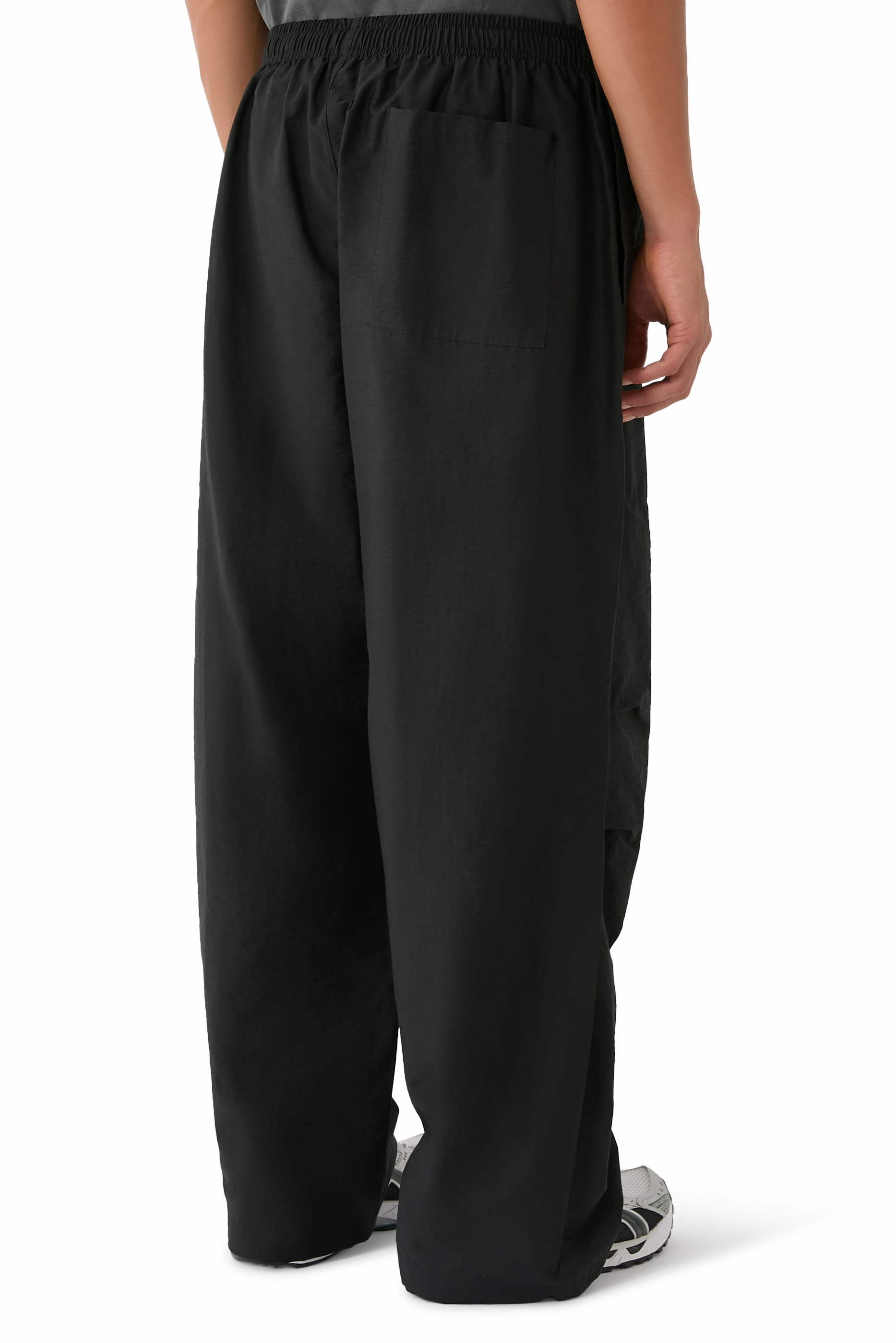  Washed Cotton Nylon Parachute Pants