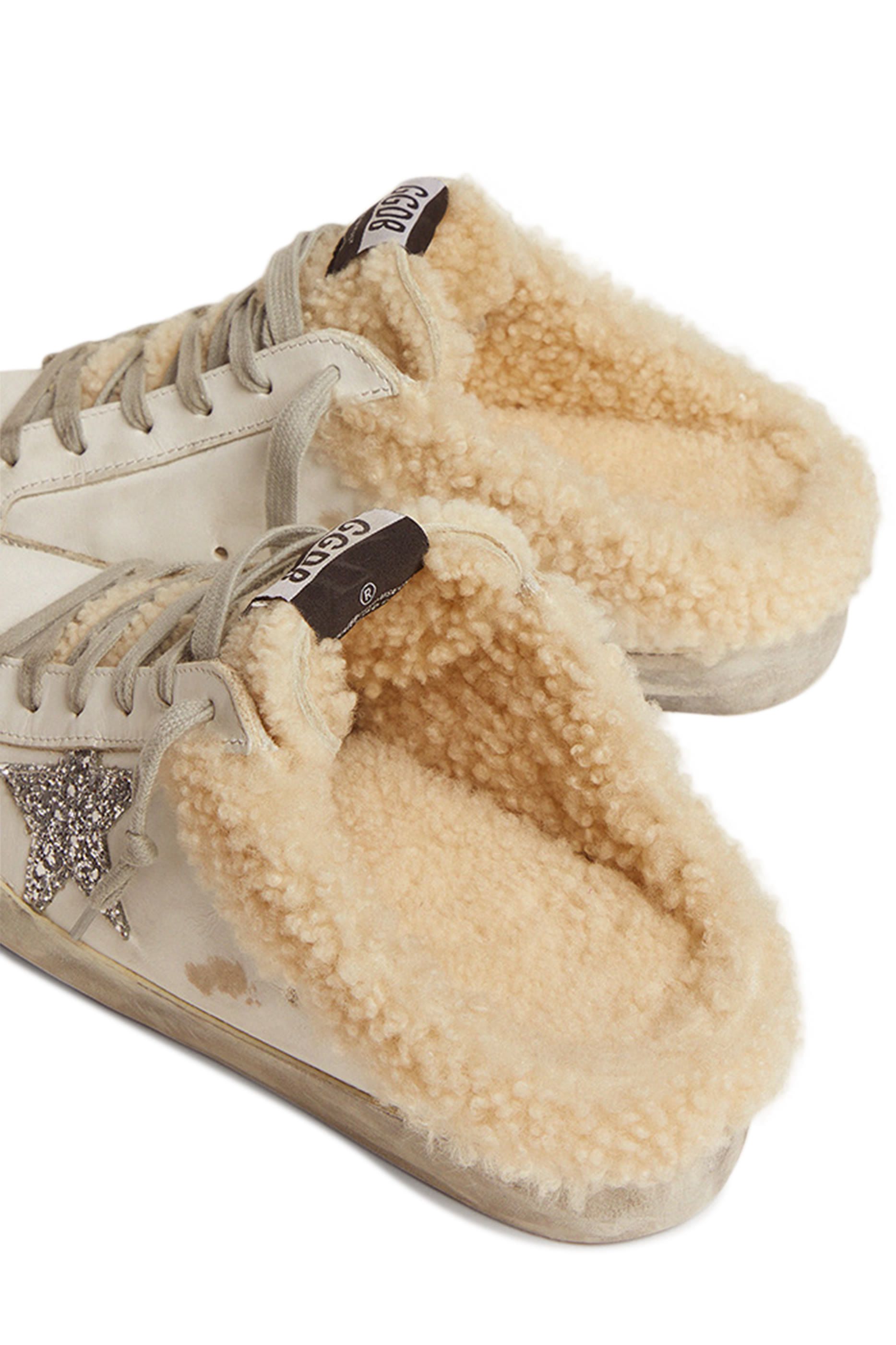 Low Top Superstar Sabot Shearling Sneakers
