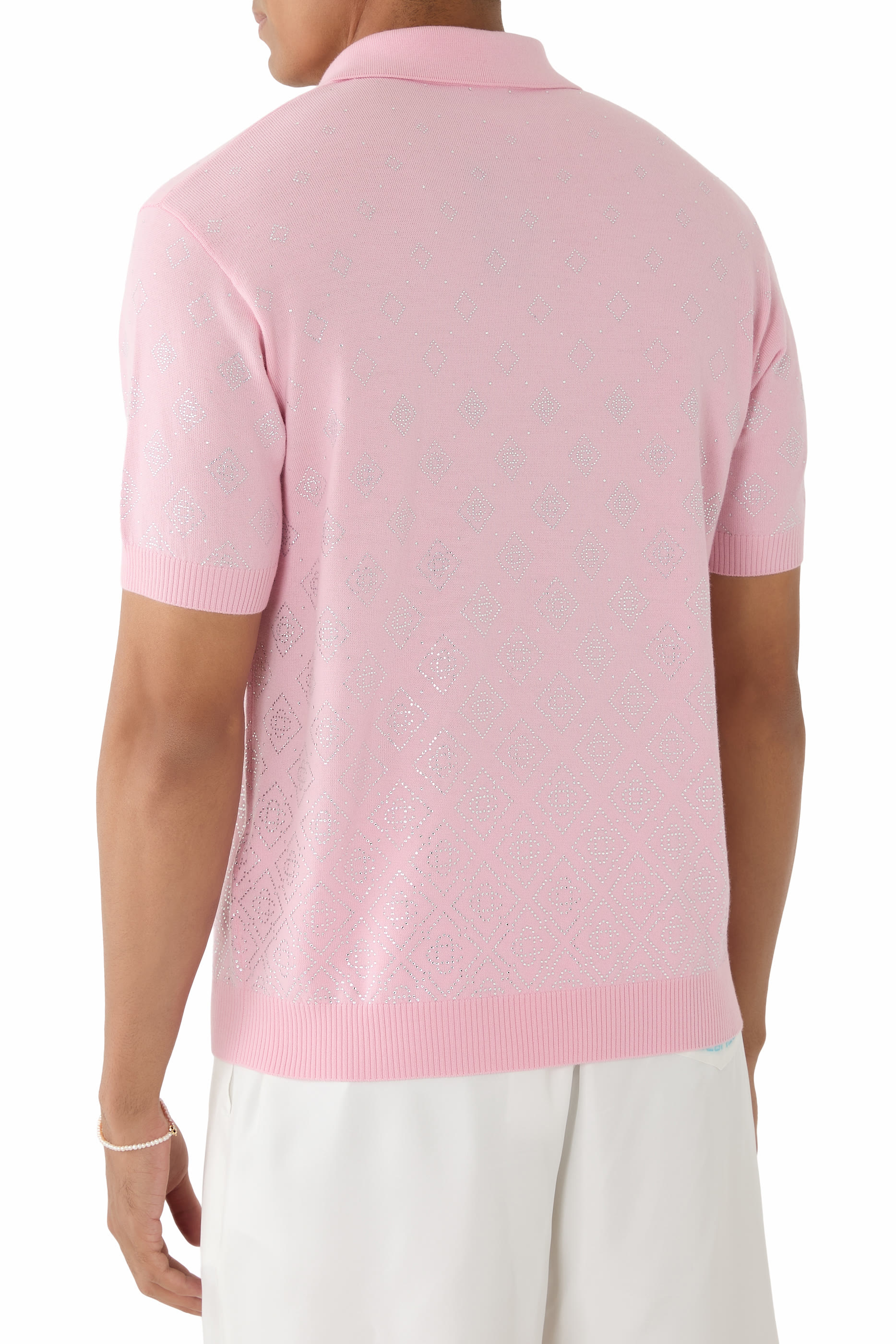 Crystal-Embellished Polo Shirt
