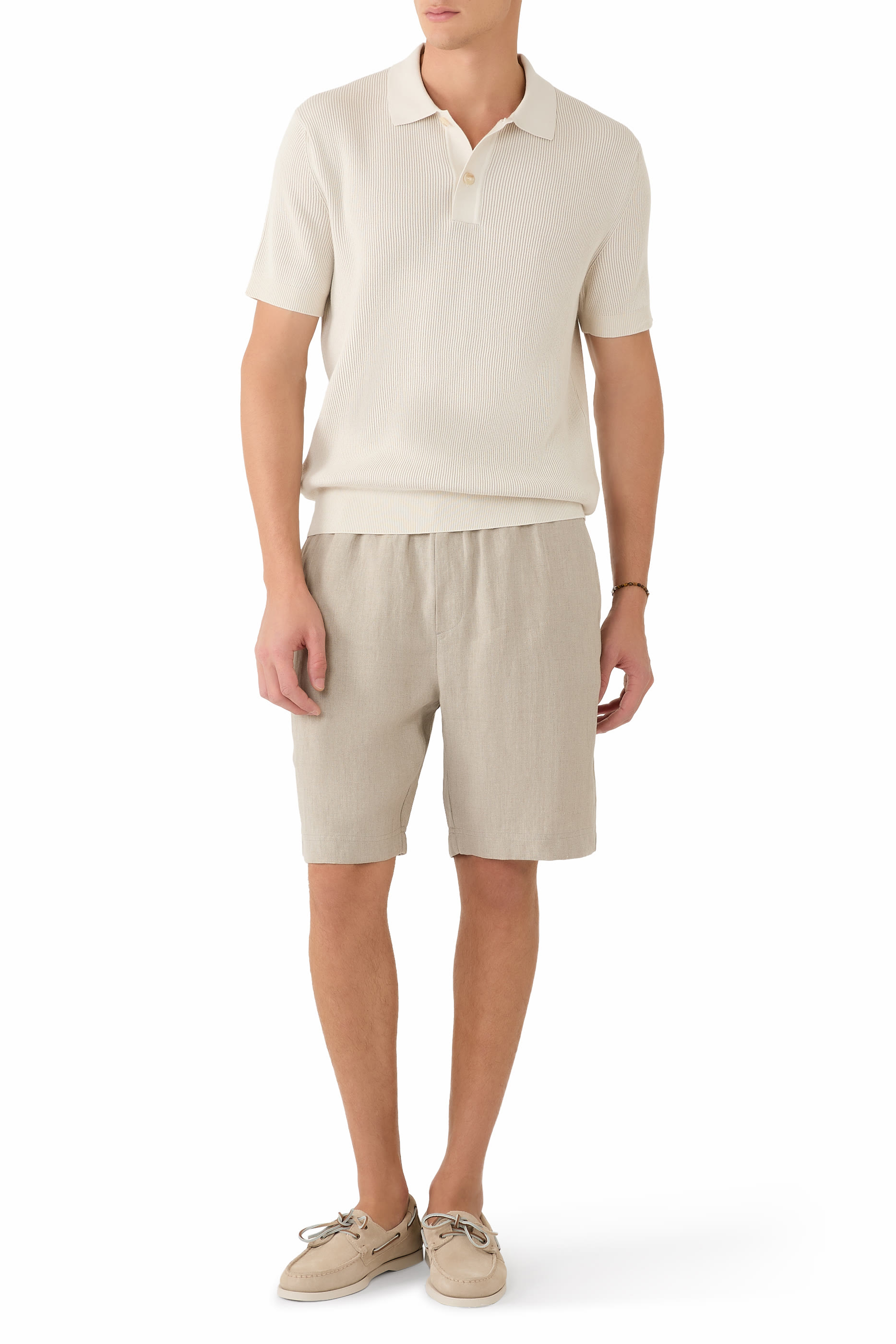 Contrast Rib Polo Shirt