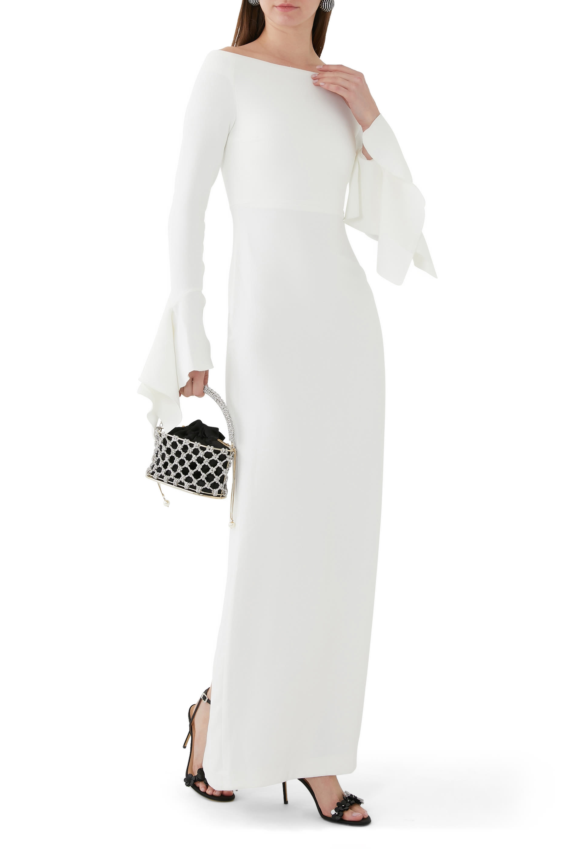 Sequin Flower 95 Sandals