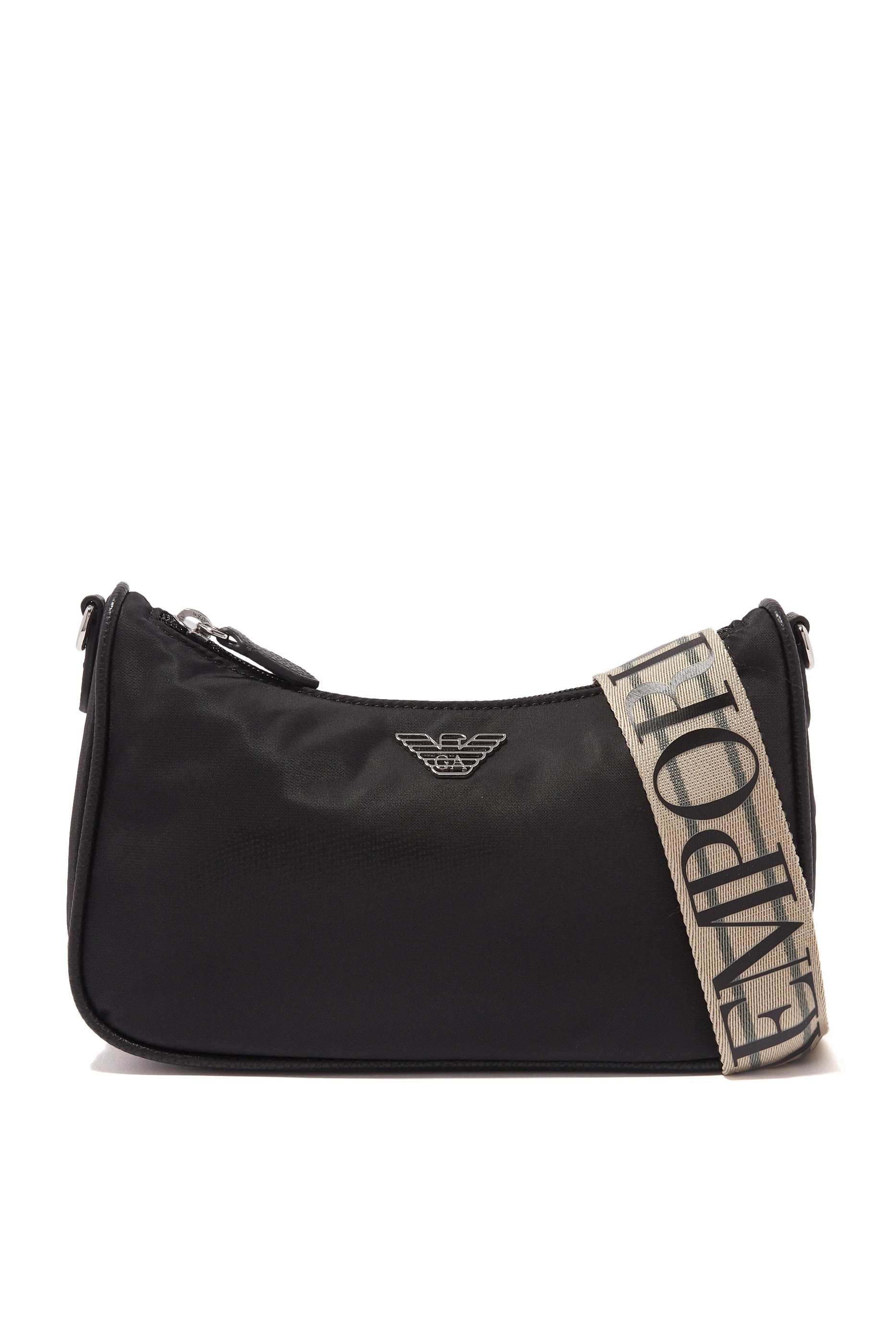 MyEA Nylon Baguette Crossbody Bag