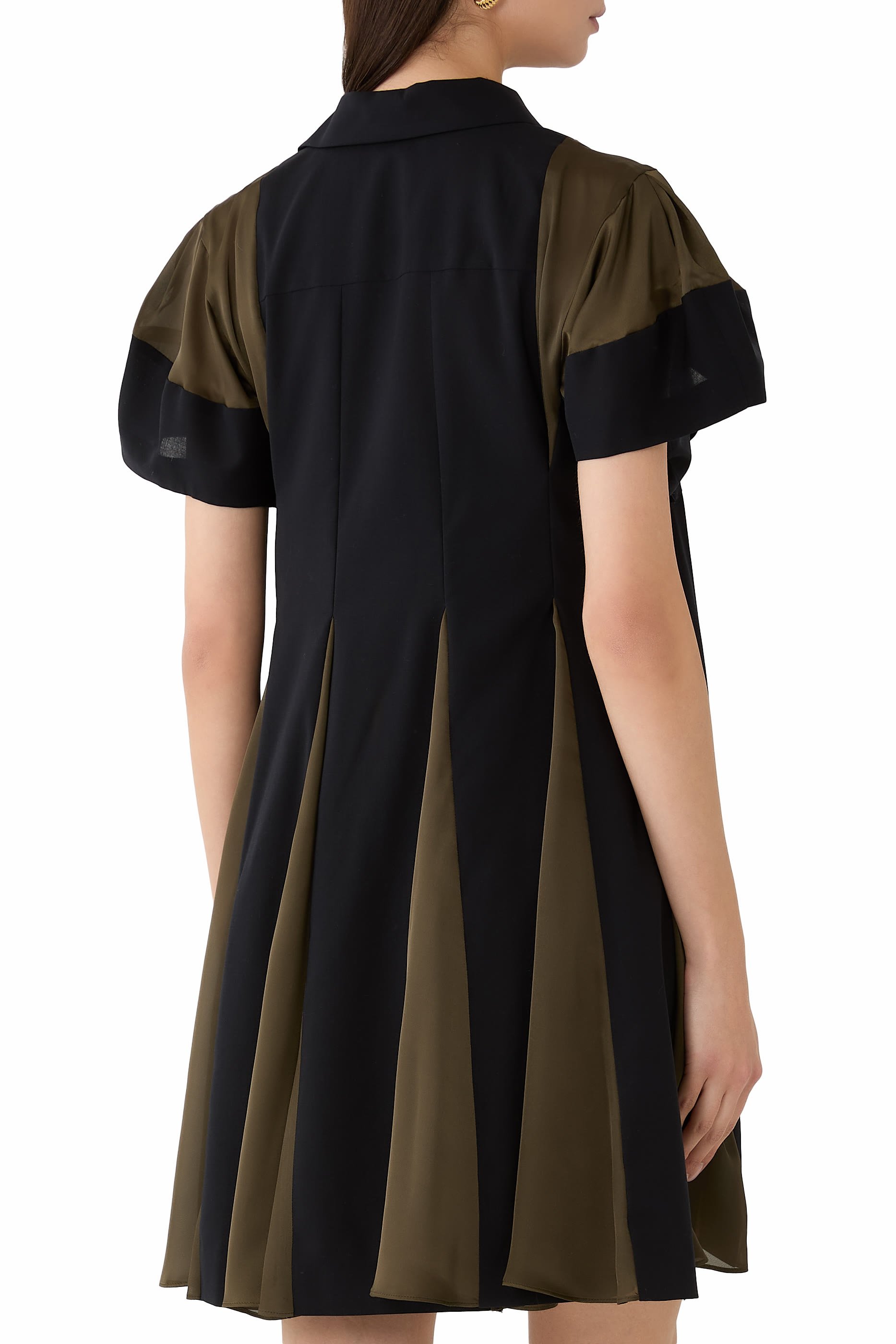 Panelled Pocket Suiting Dress