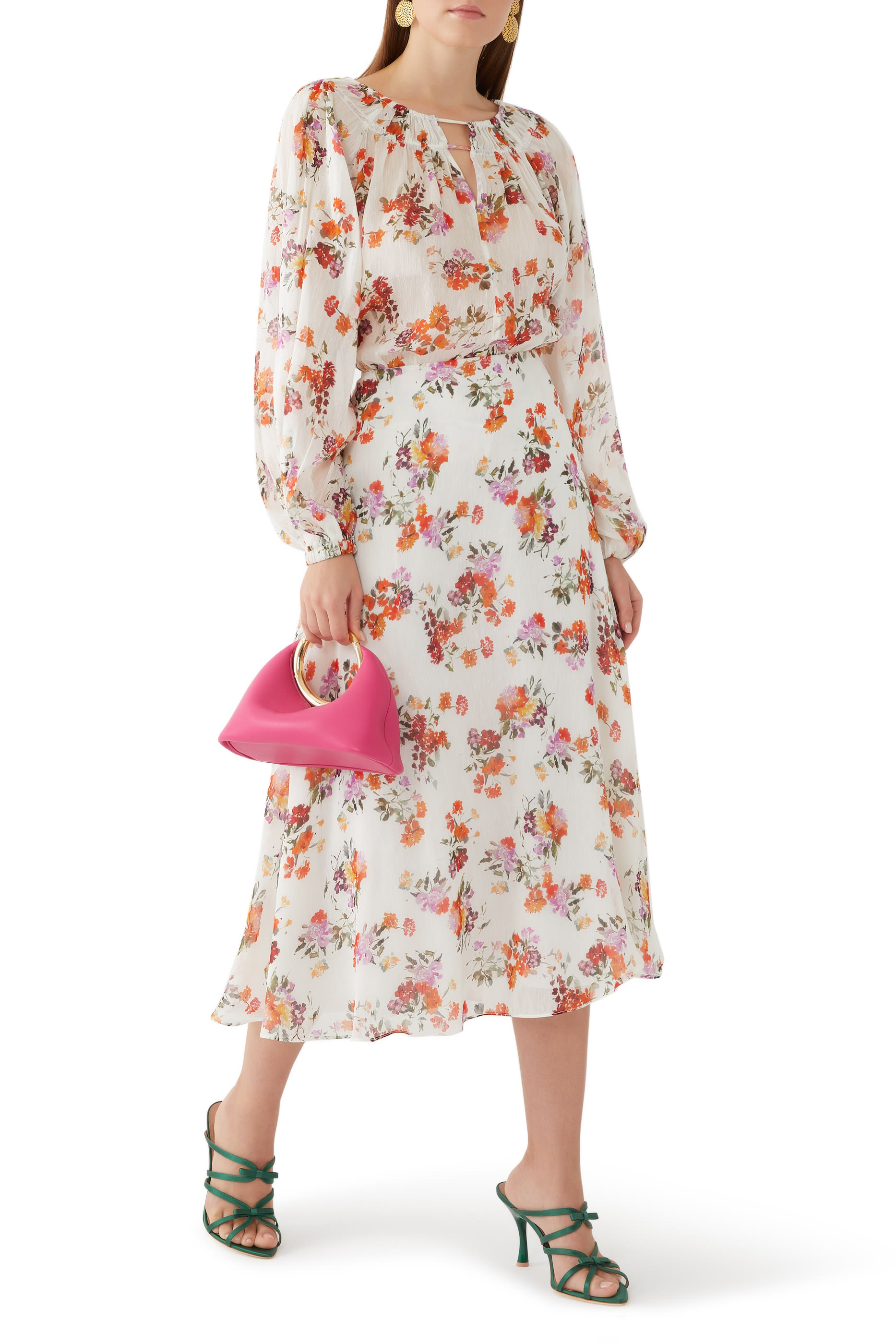 Cyma Circular Midi Skirt