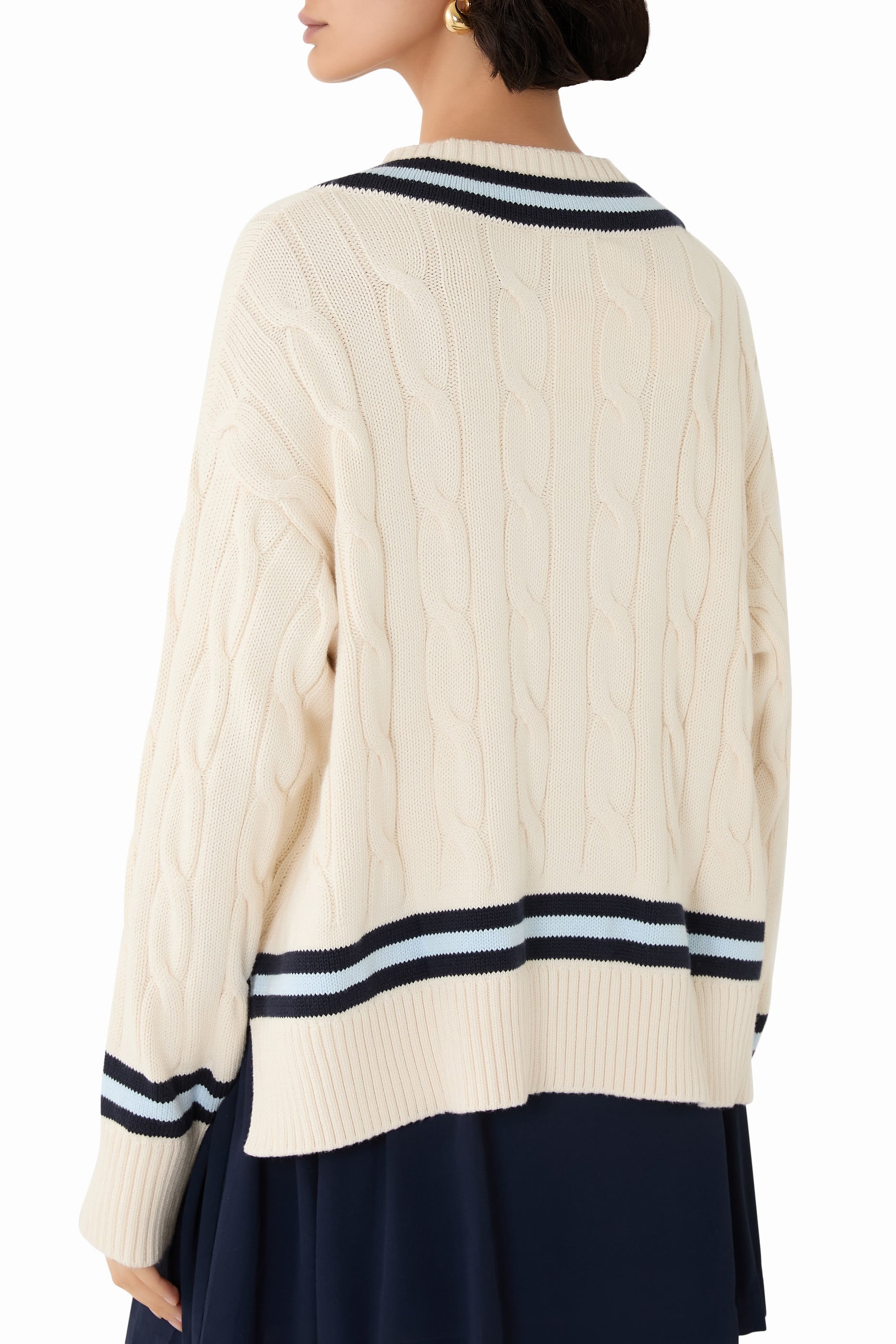 SRC Cableknit V-Neck Sweater
