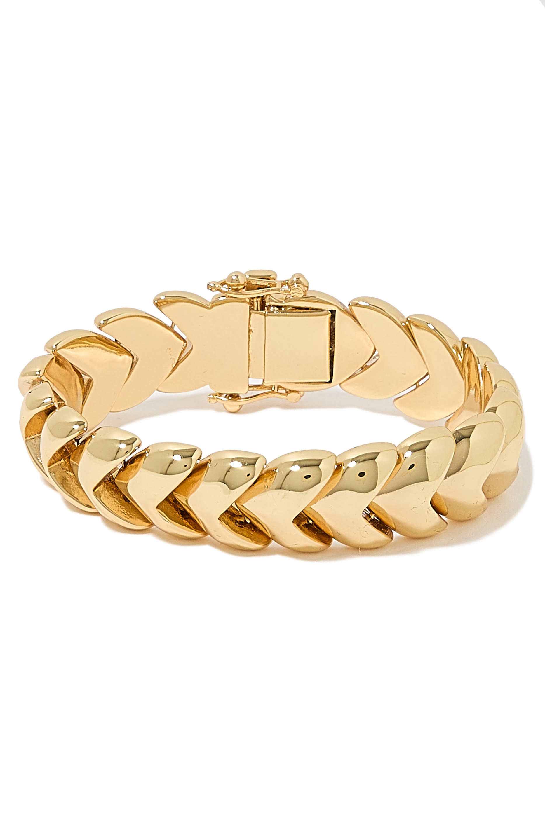 Layered Heart Chain Bracelet