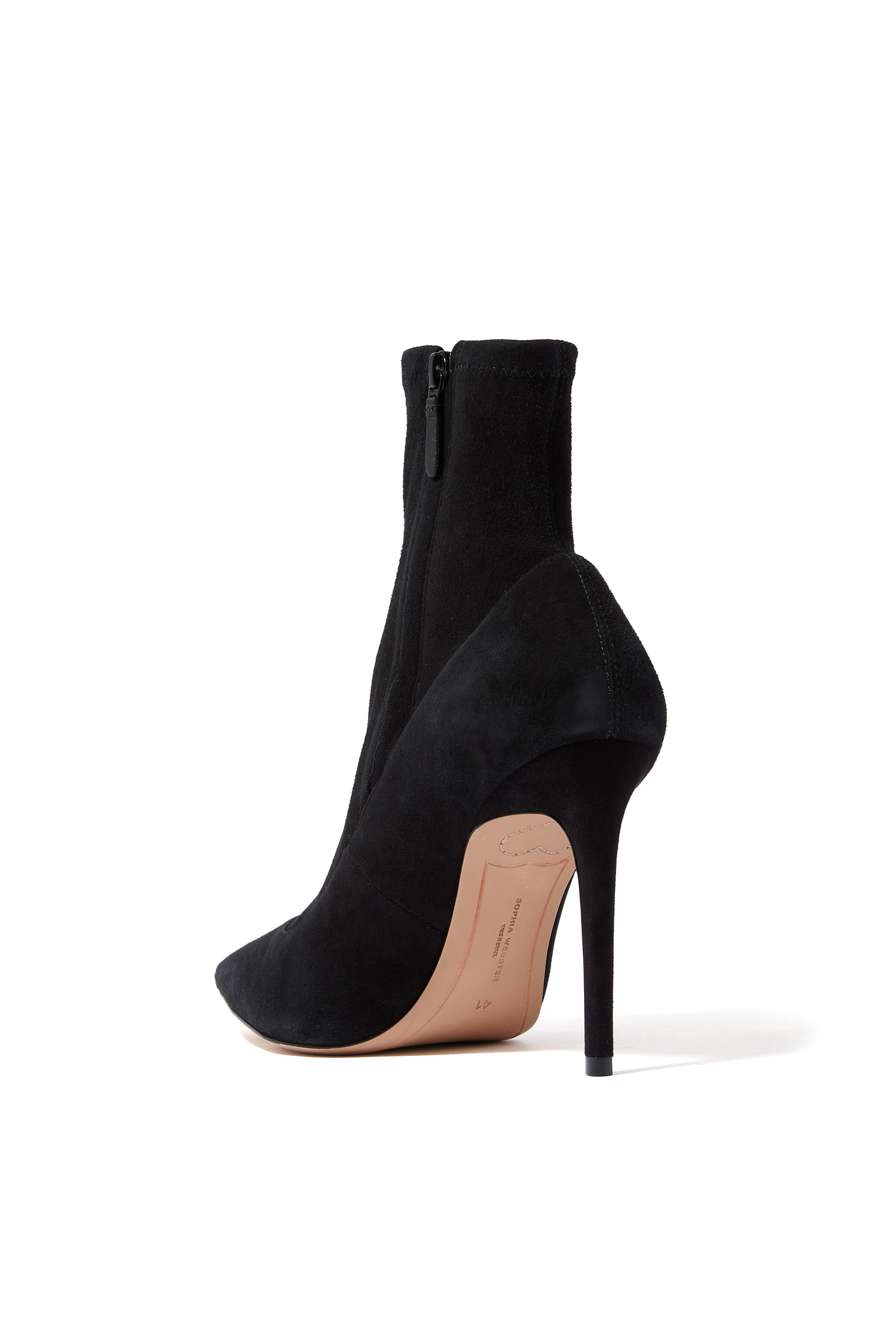 Riva Stretch-Suede Sock Boots