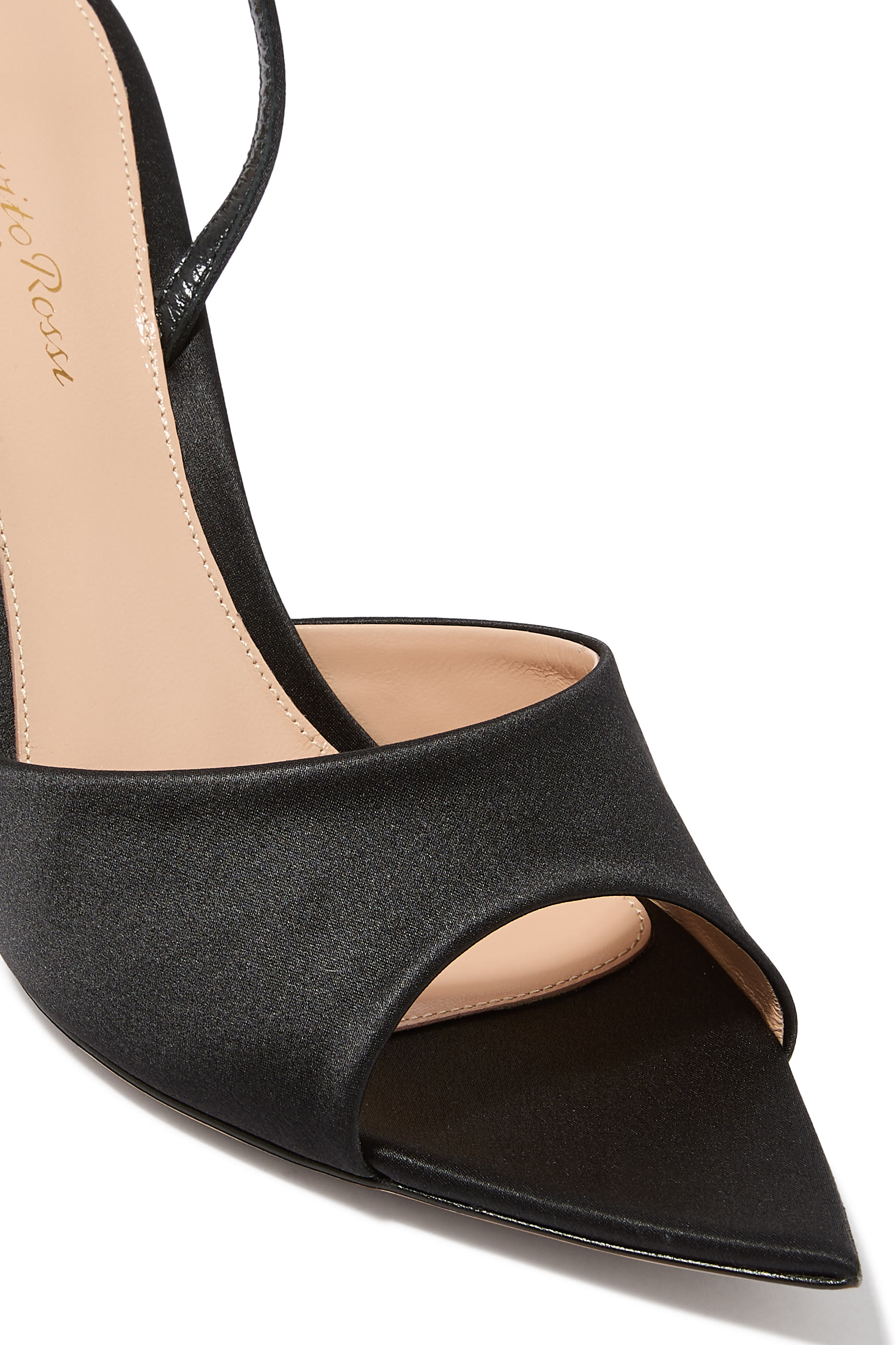 Elle Satin 85 Slingback Mules