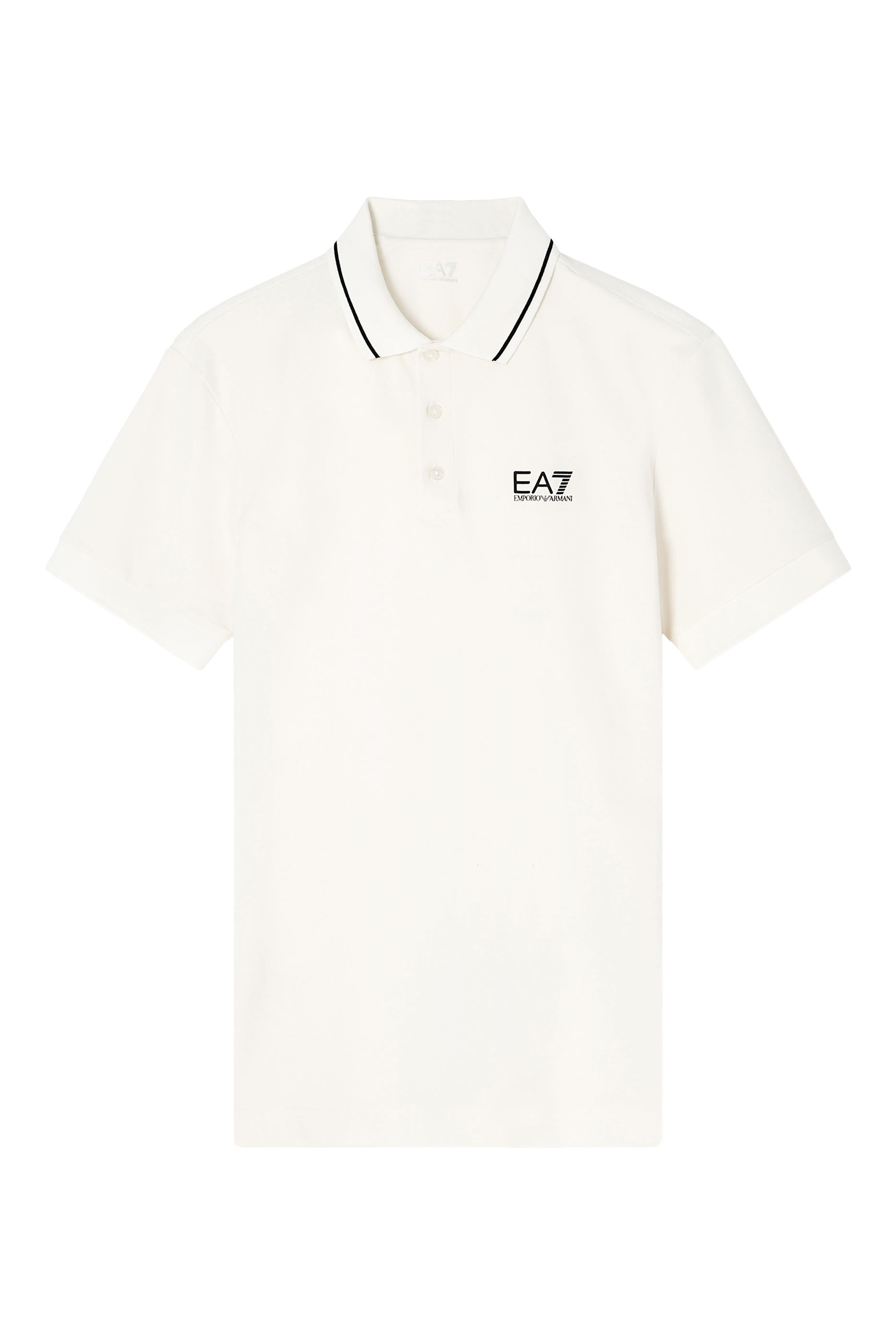 EA7 Logo Cotton Piqu&eacute; Polo Shirt