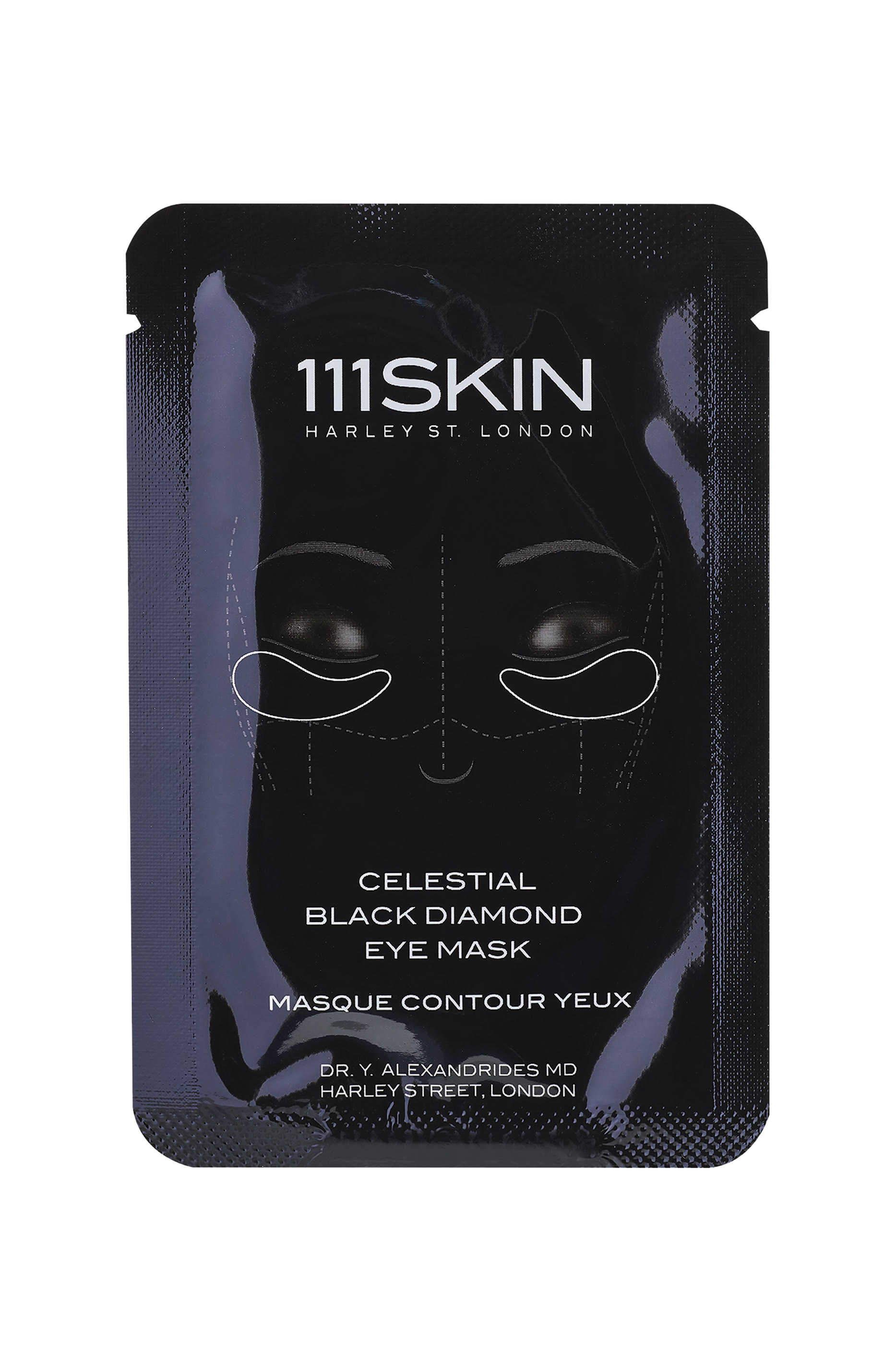 Celestial Black Diamond Eye Masks, Pack of 8