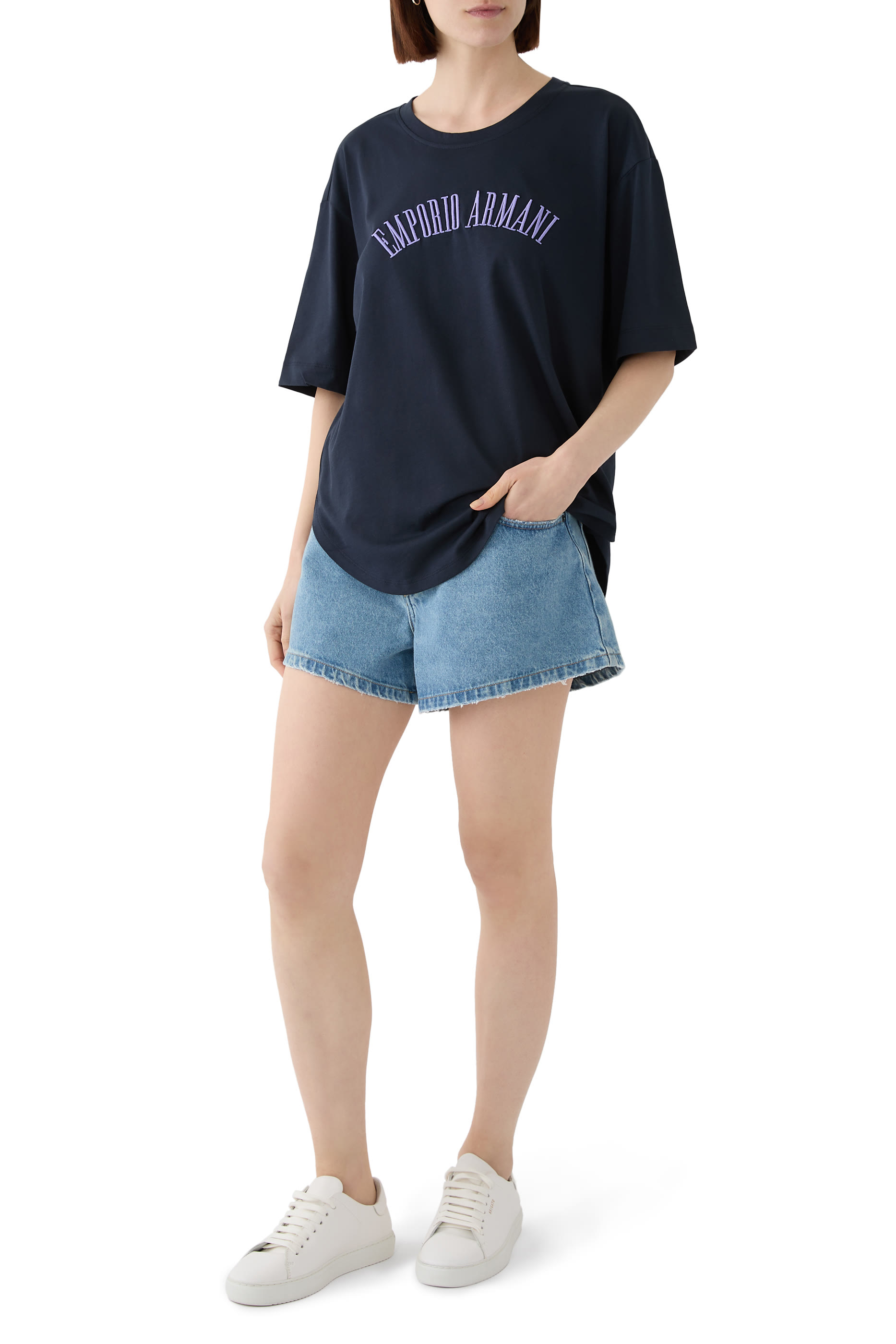 Embroidered-logo Jersey T-Shirt