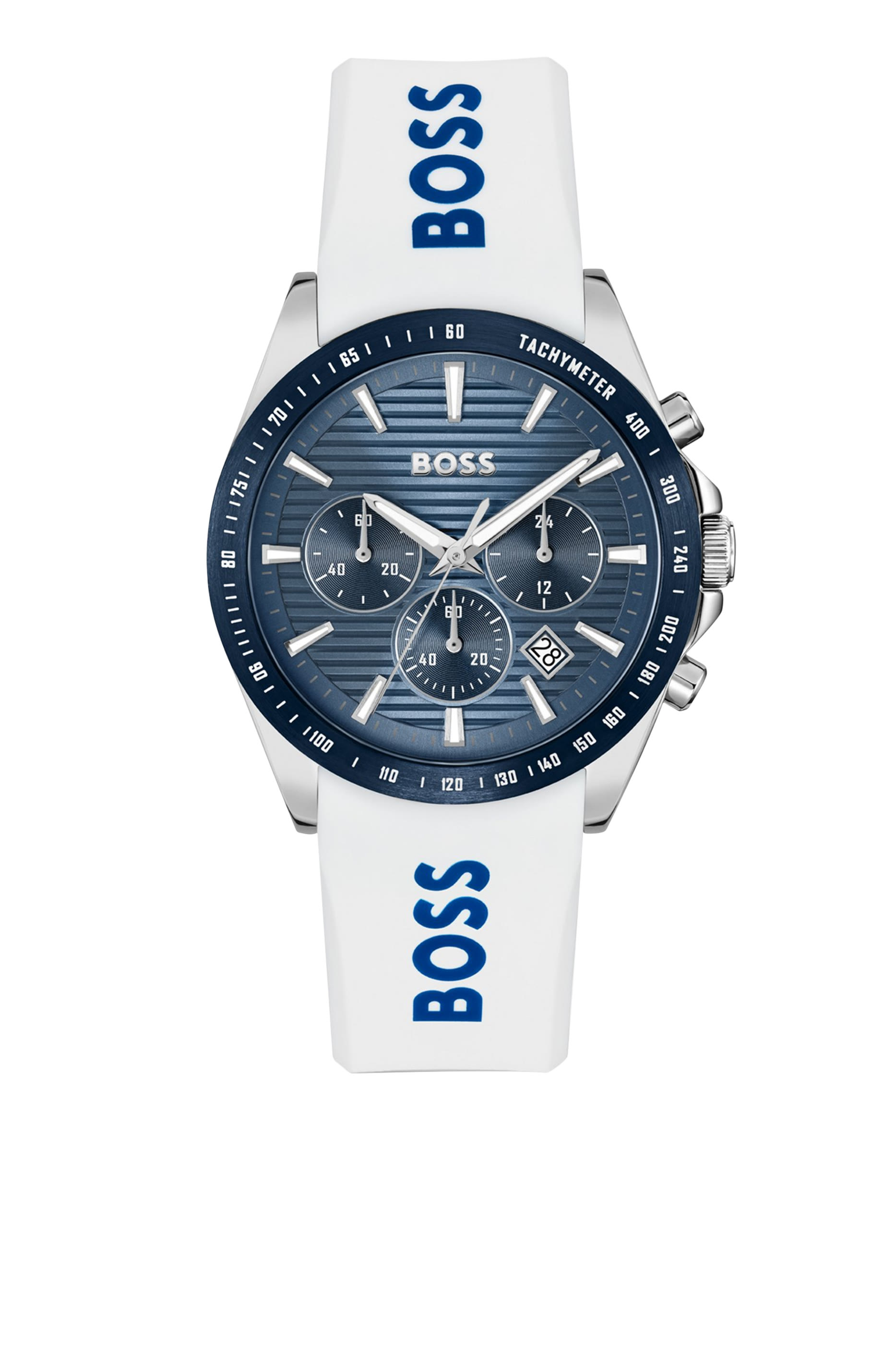 Strike Grooved-Dial Chronograph Watch