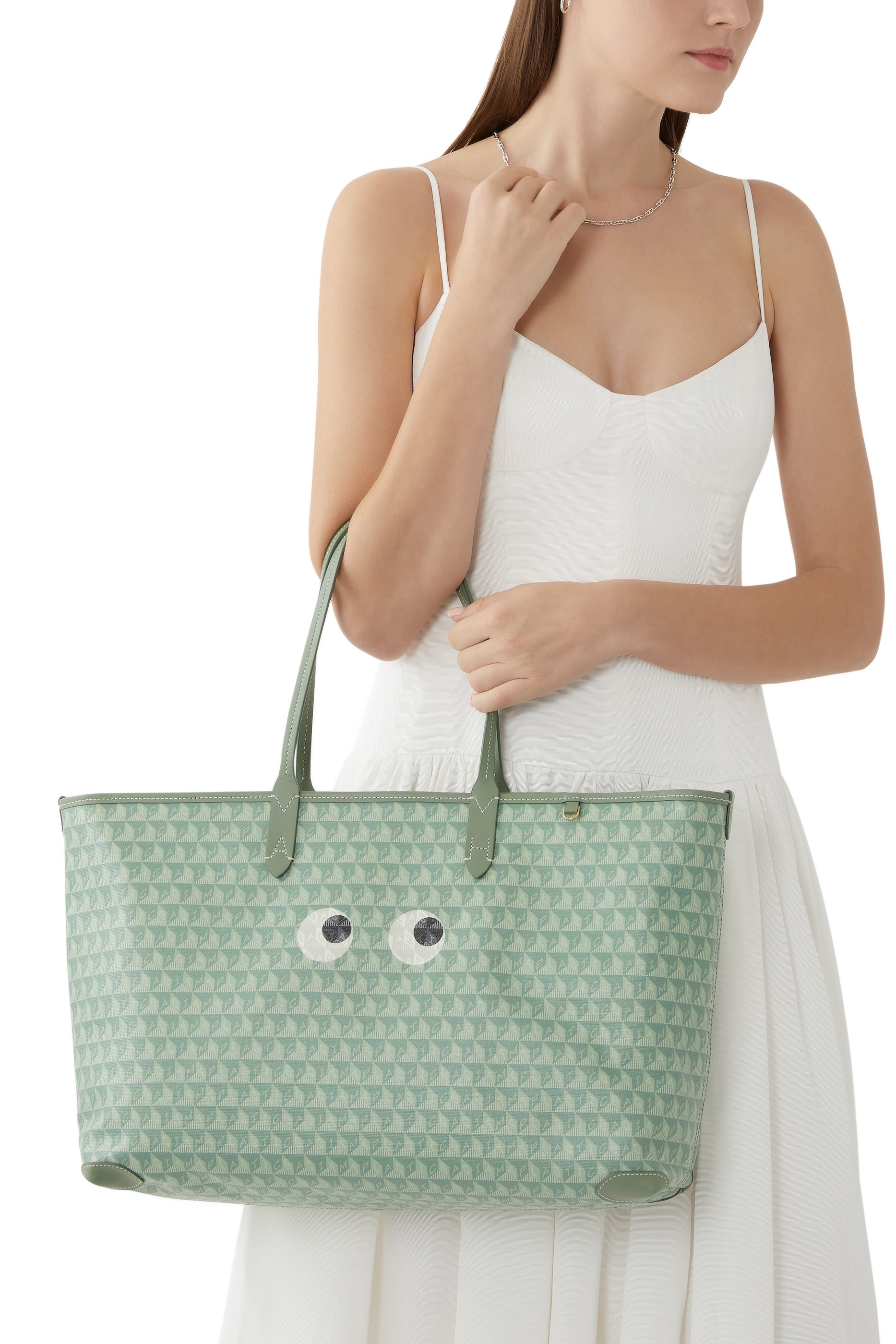 I am a Plastic Bag Eyes Zipped Tote