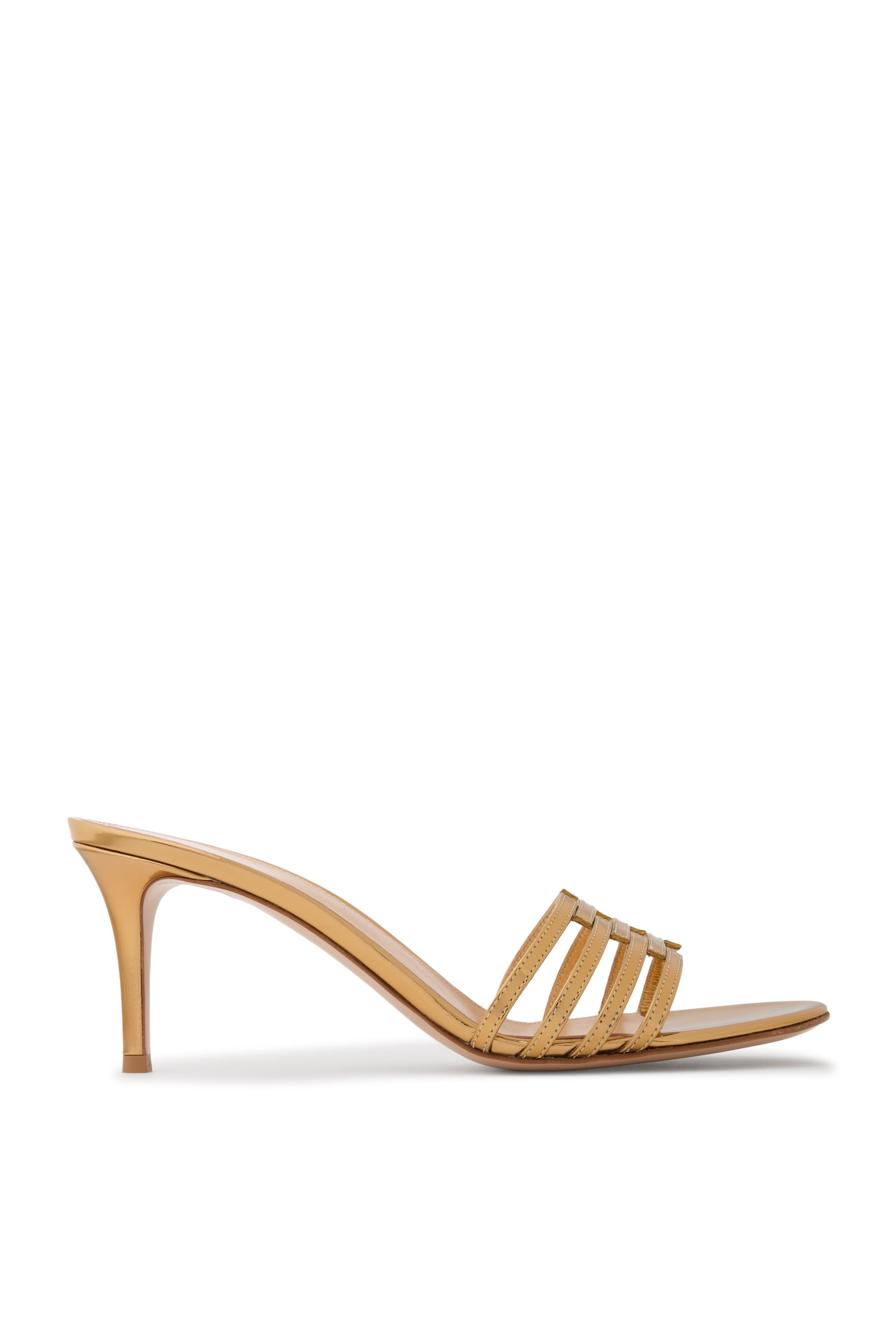 Metallic Leather 70 Mules