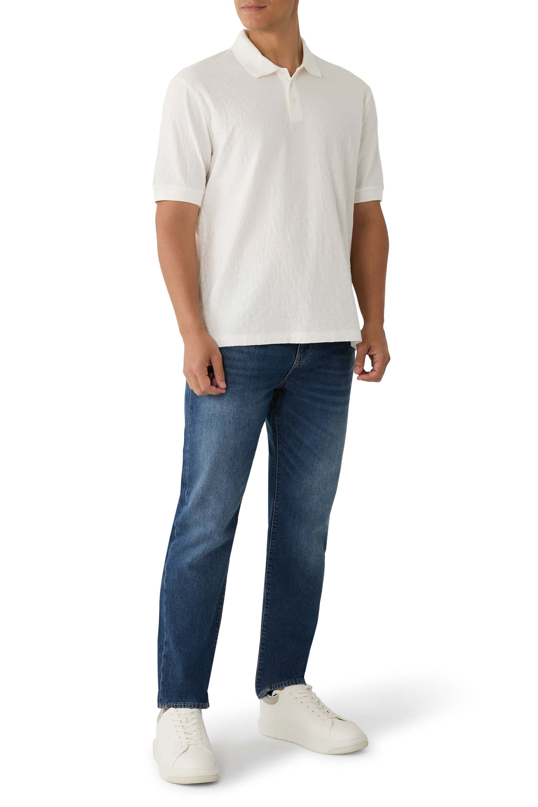 Jacquard Polo Cotton Shirt