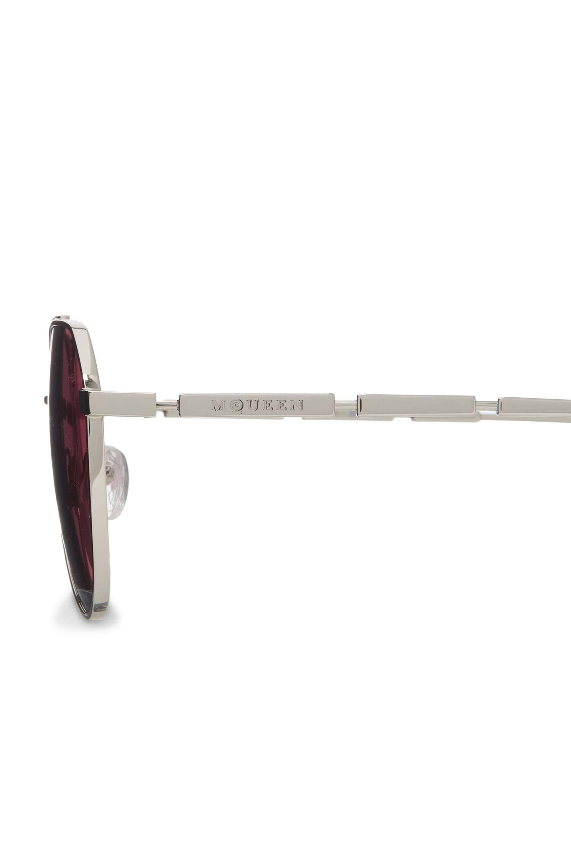 Metal Plaque Pilot Sunglasses