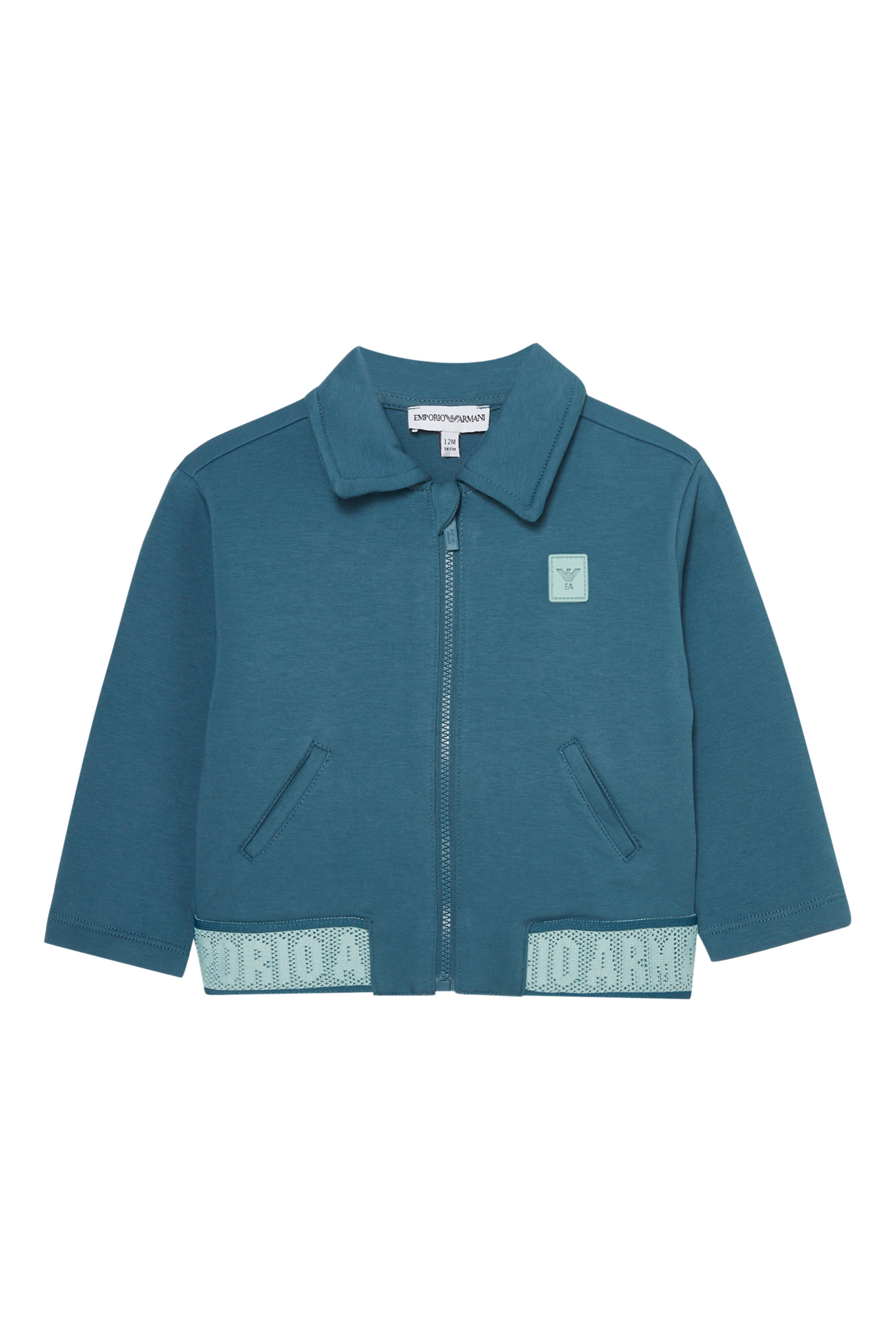 Kids Logo Patch Zip Sweatshirt