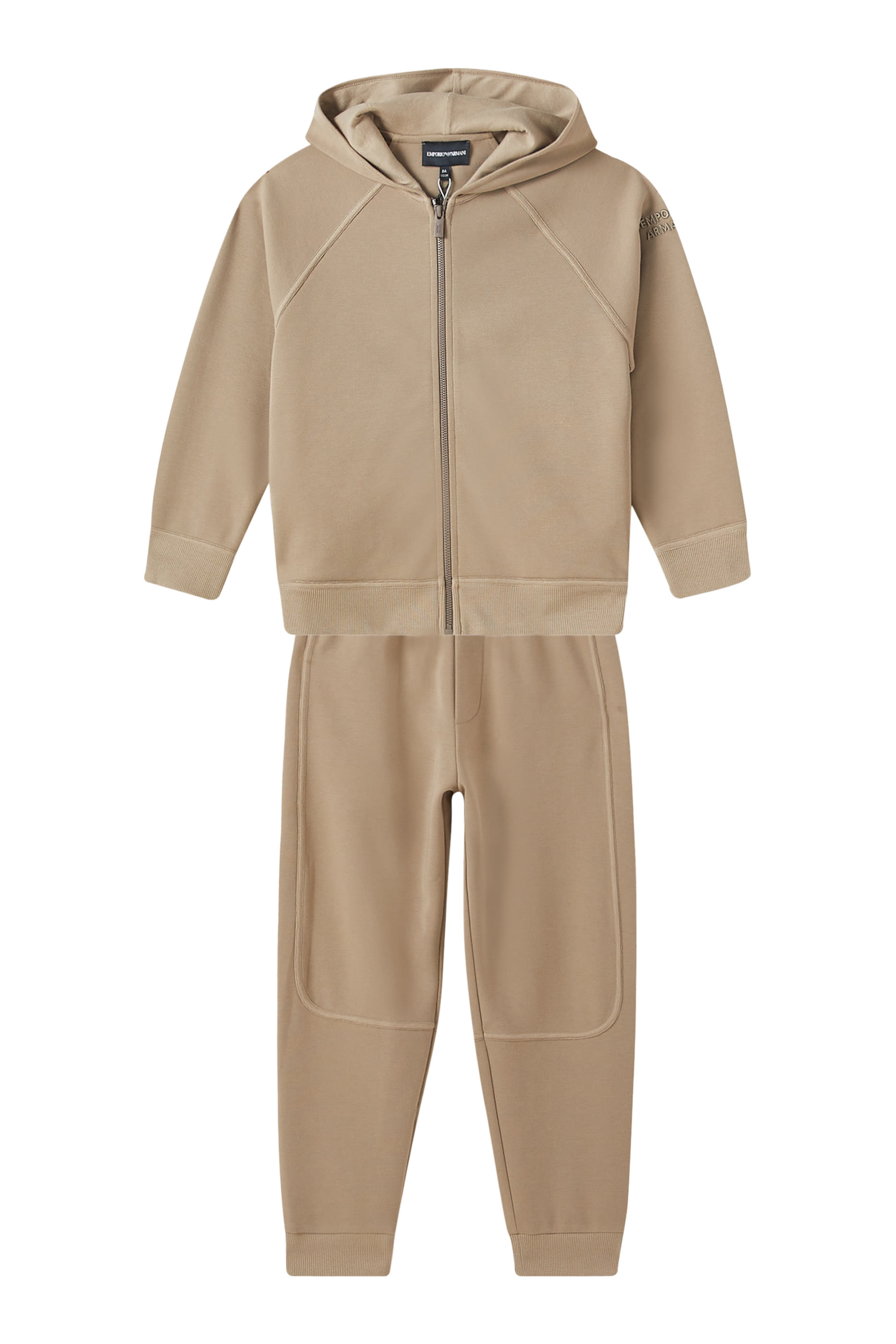 Kids EA Logo-Embroidered Tracksuit Set