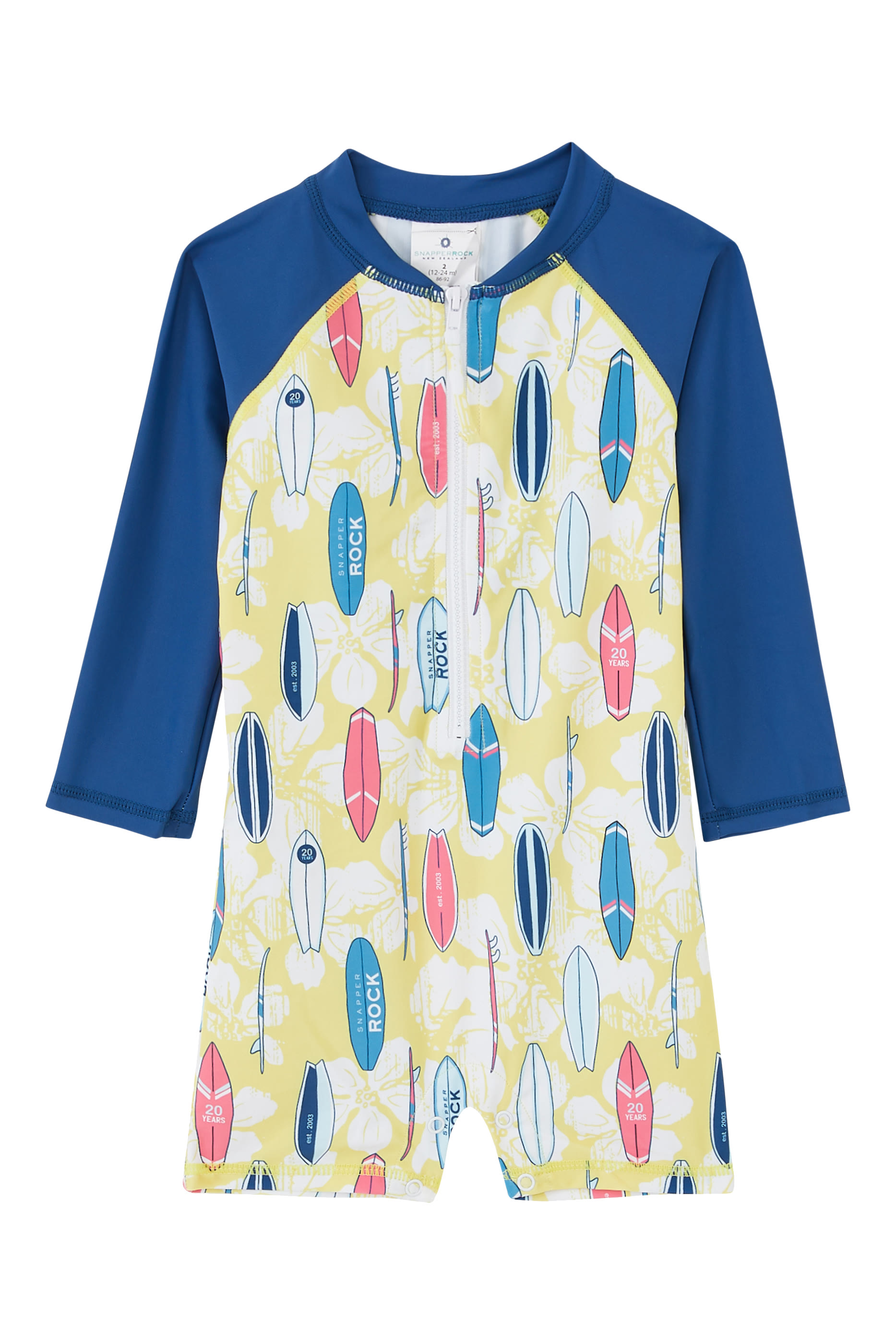 Kids Rock The Board Long Sleeve Sunsuit