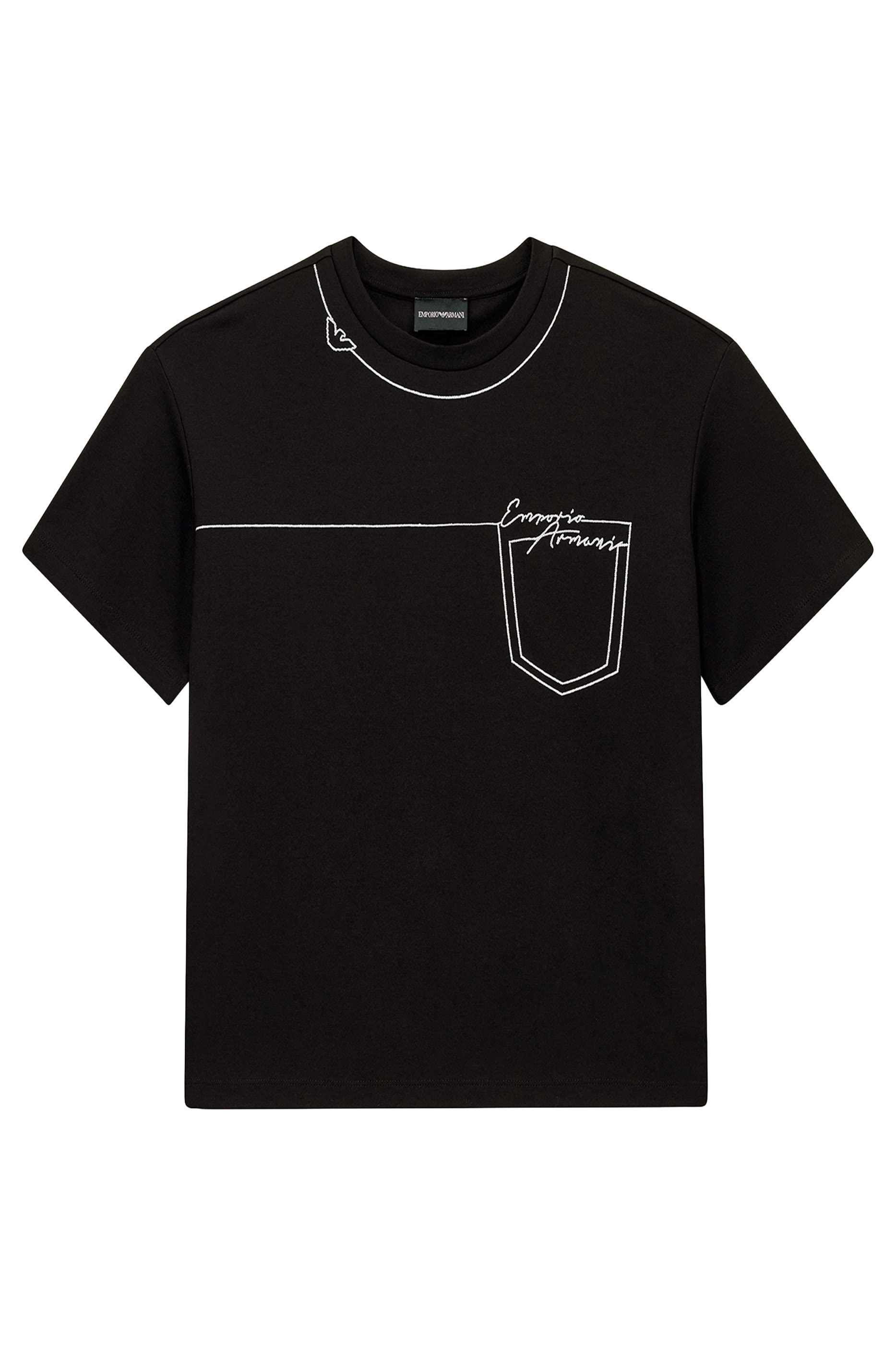 Logo Pocket Outline T-Shirt