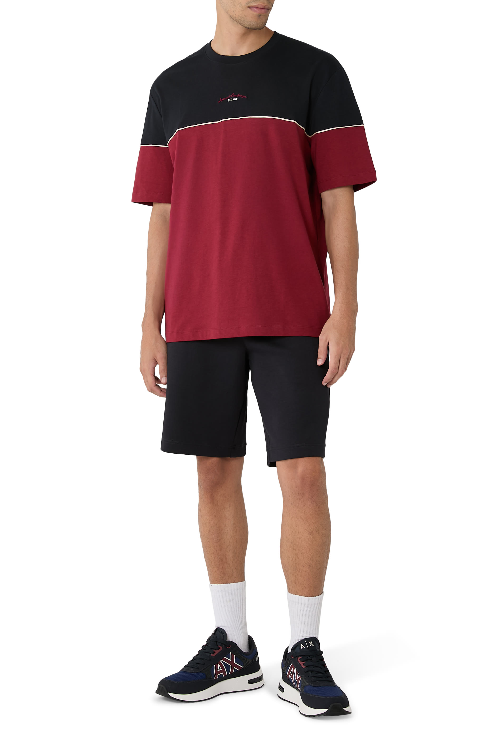 Lace Up 3D AX Logo Sneakers