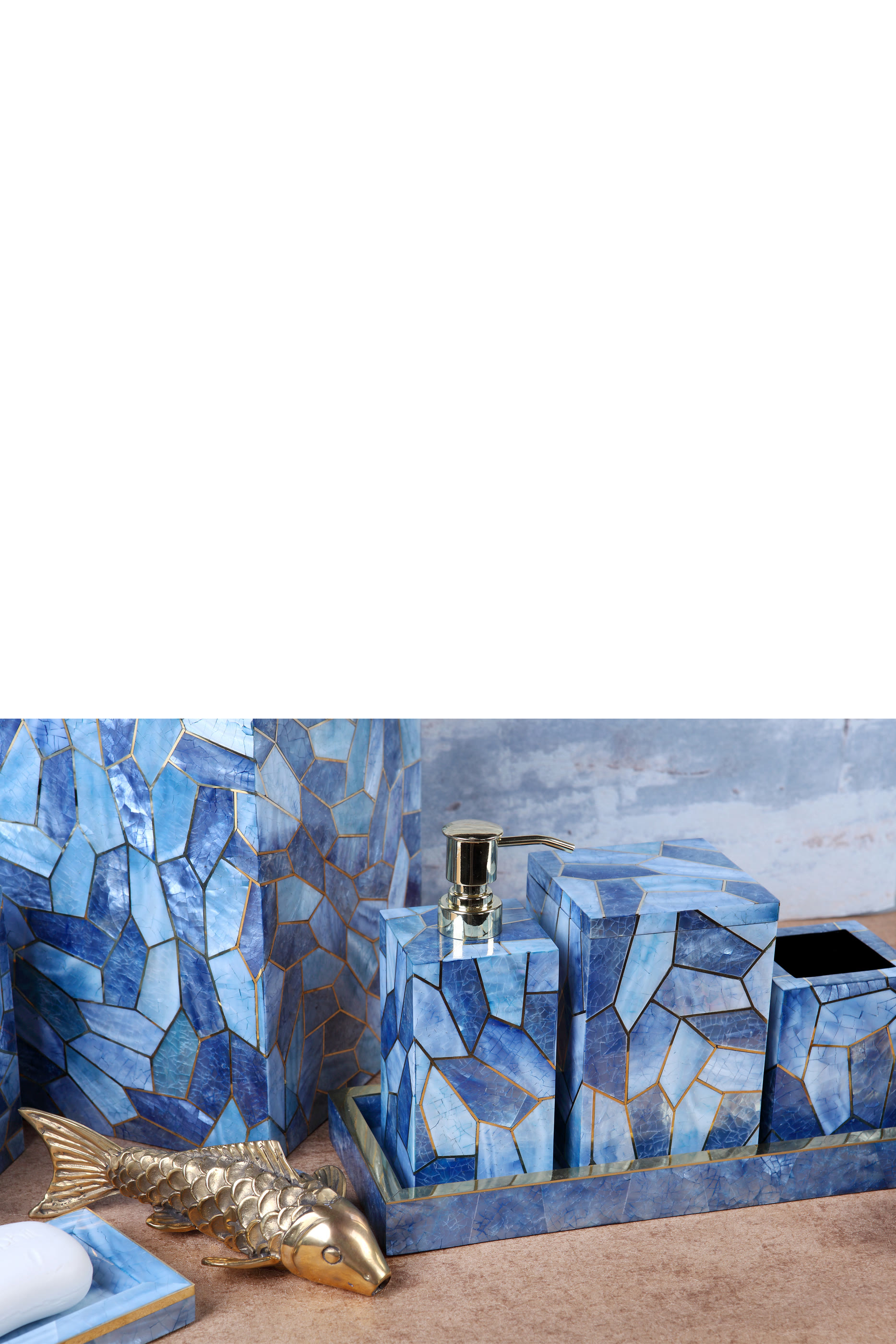 Francesca Shell and Brass Tumbler