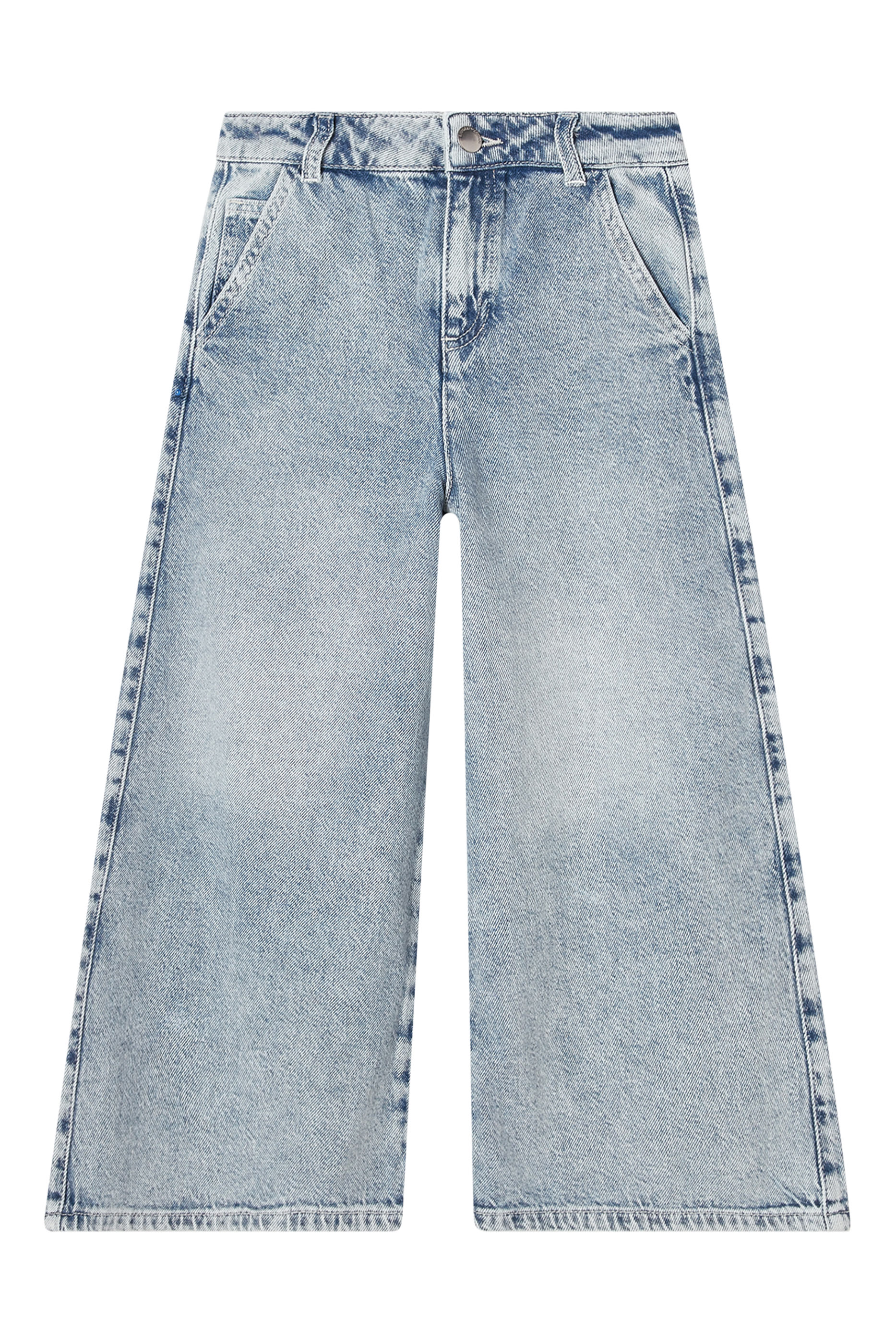 Kids Wide-Leg Denim Jeans