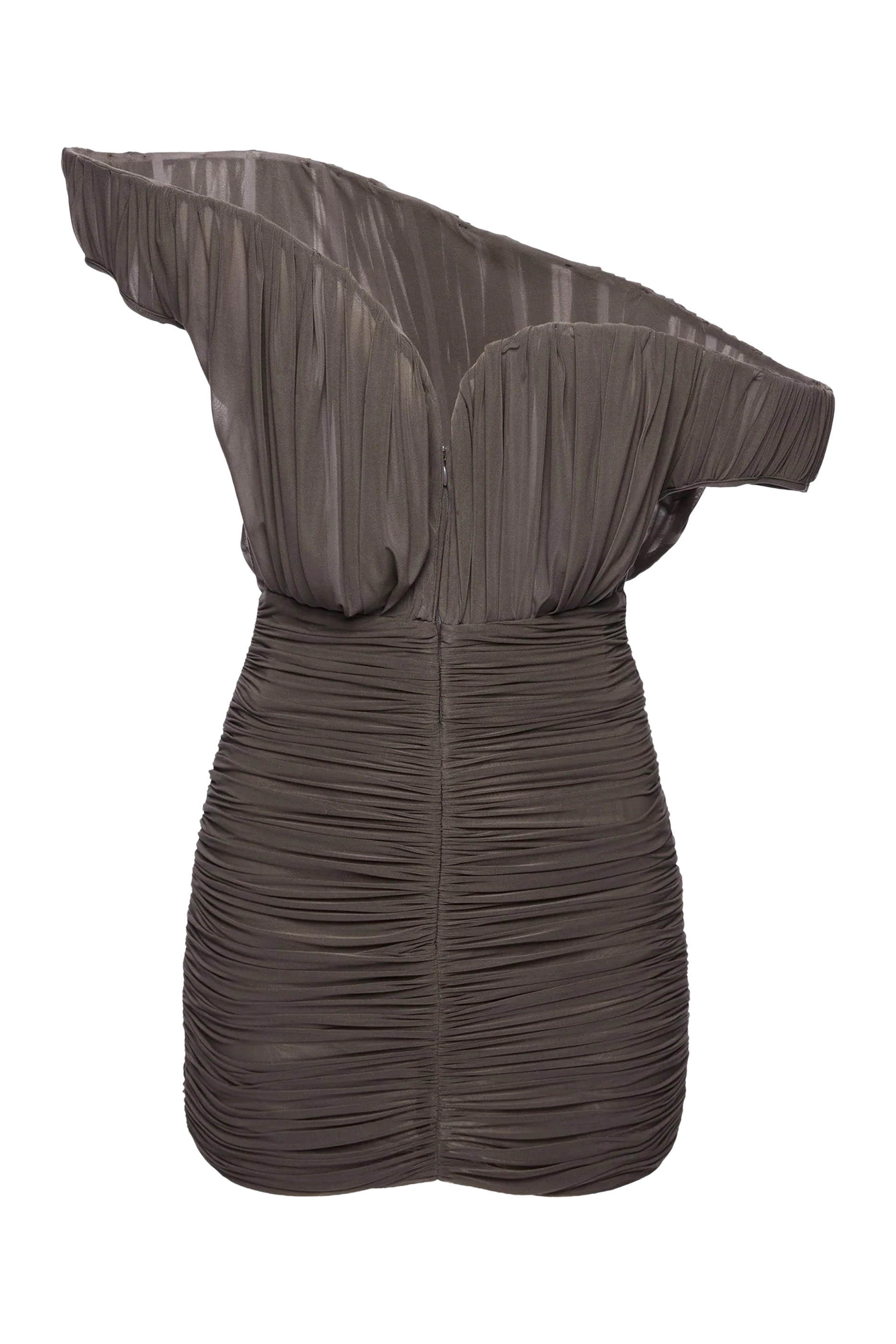 Asymmetrical Petal Mini Dress