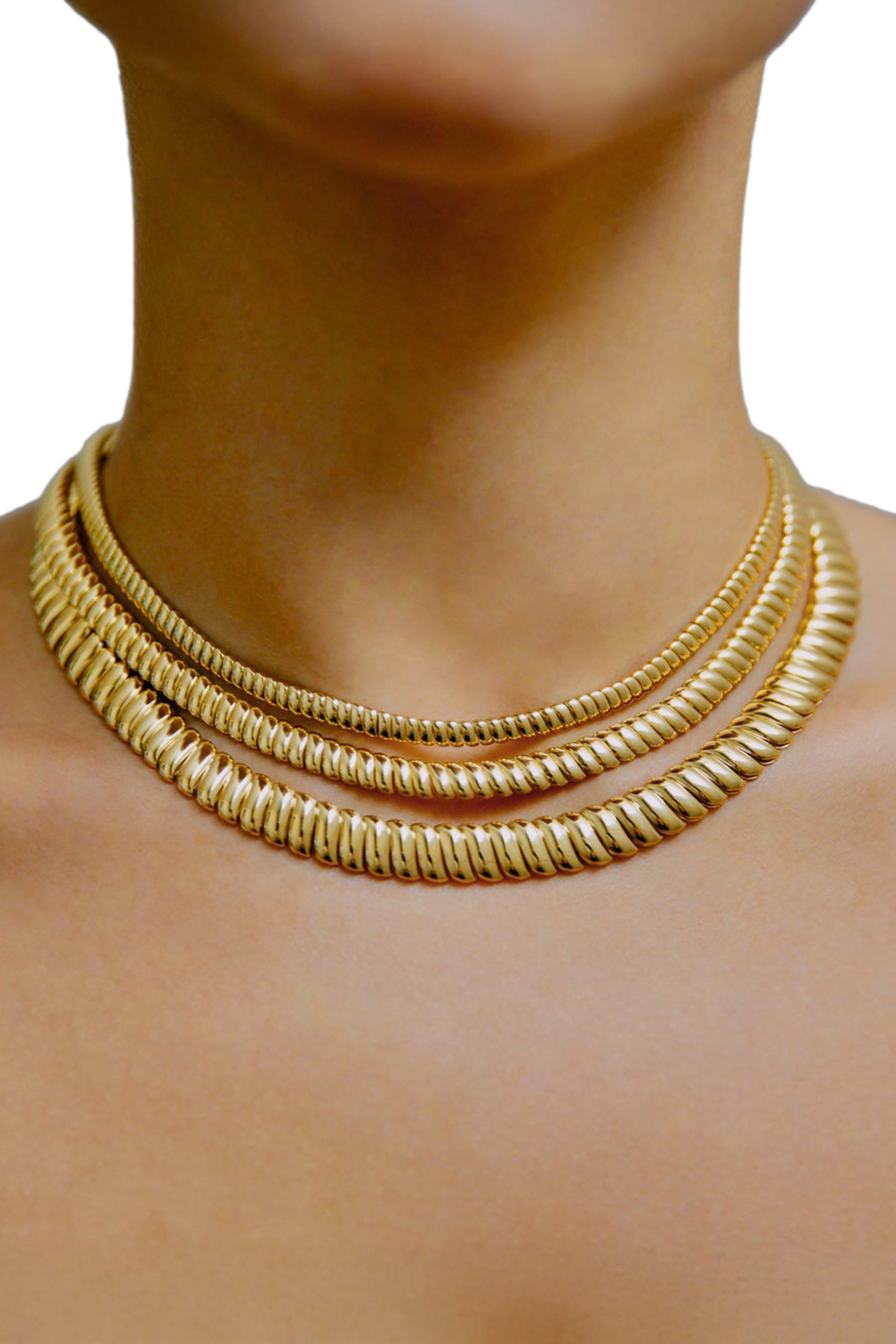 Classic Zoe Choker, 18k Yellow Gold