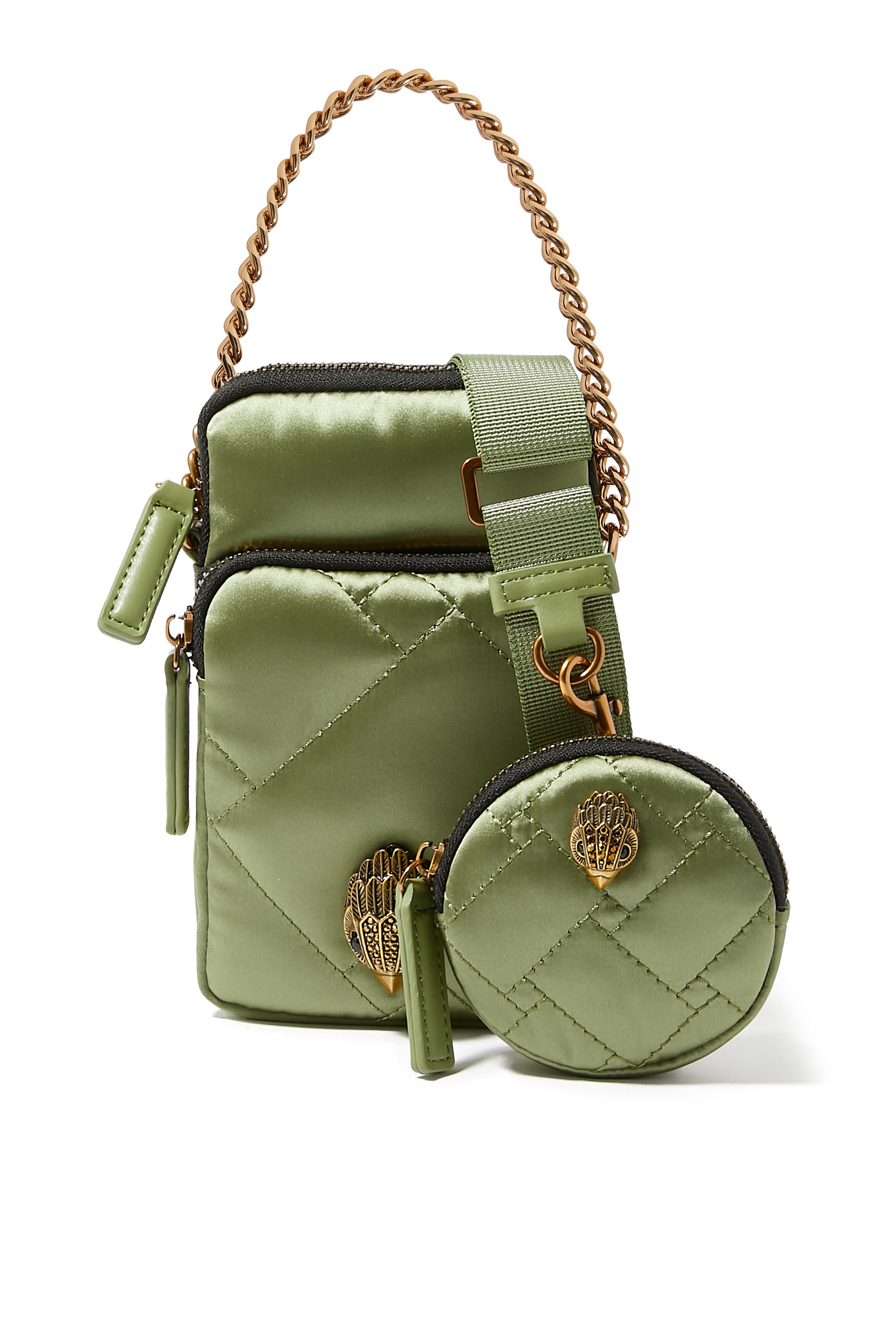 Recycled Nylon Multi Pockets Crossbody Bag