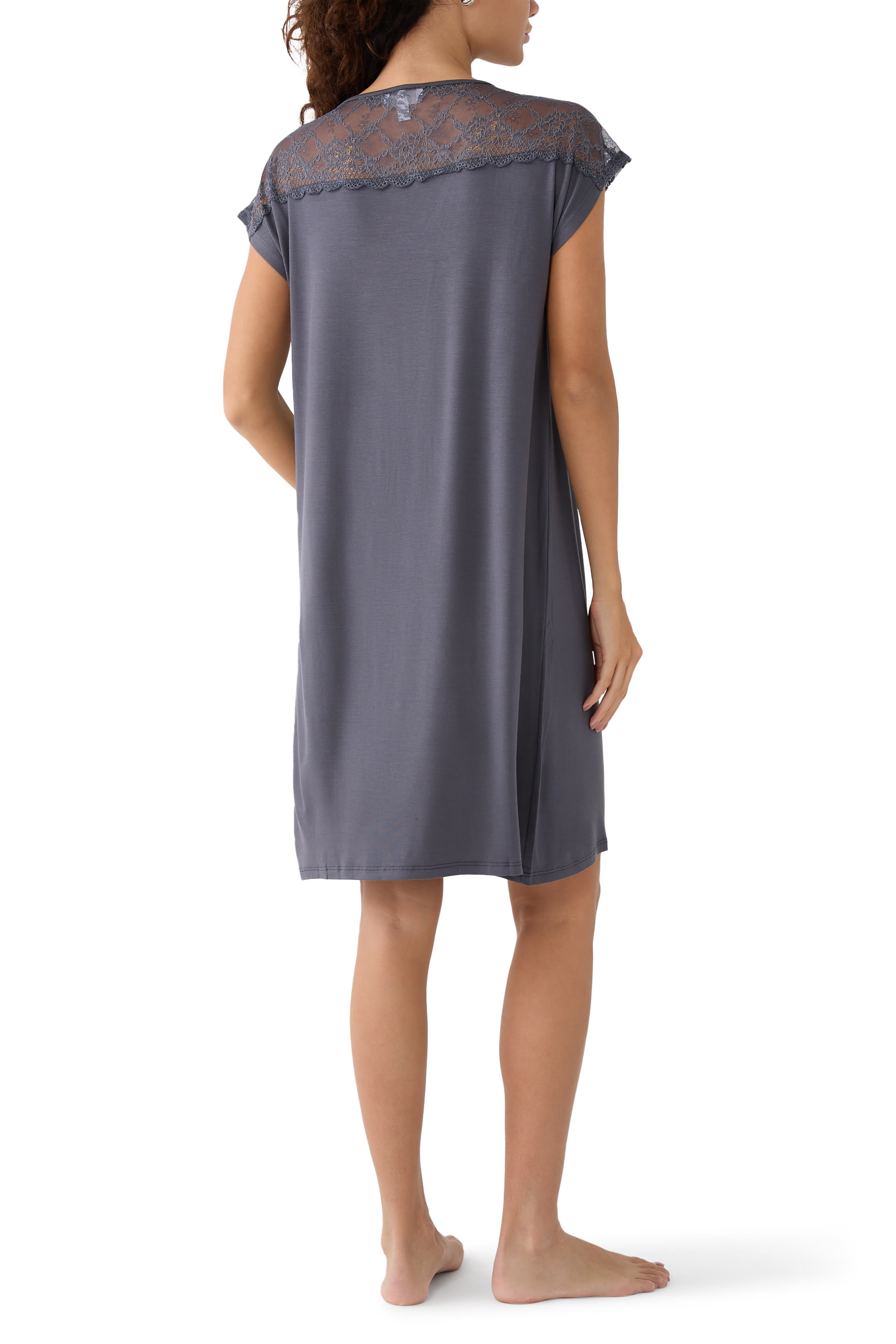 Jersey Lace Yoke Nightie