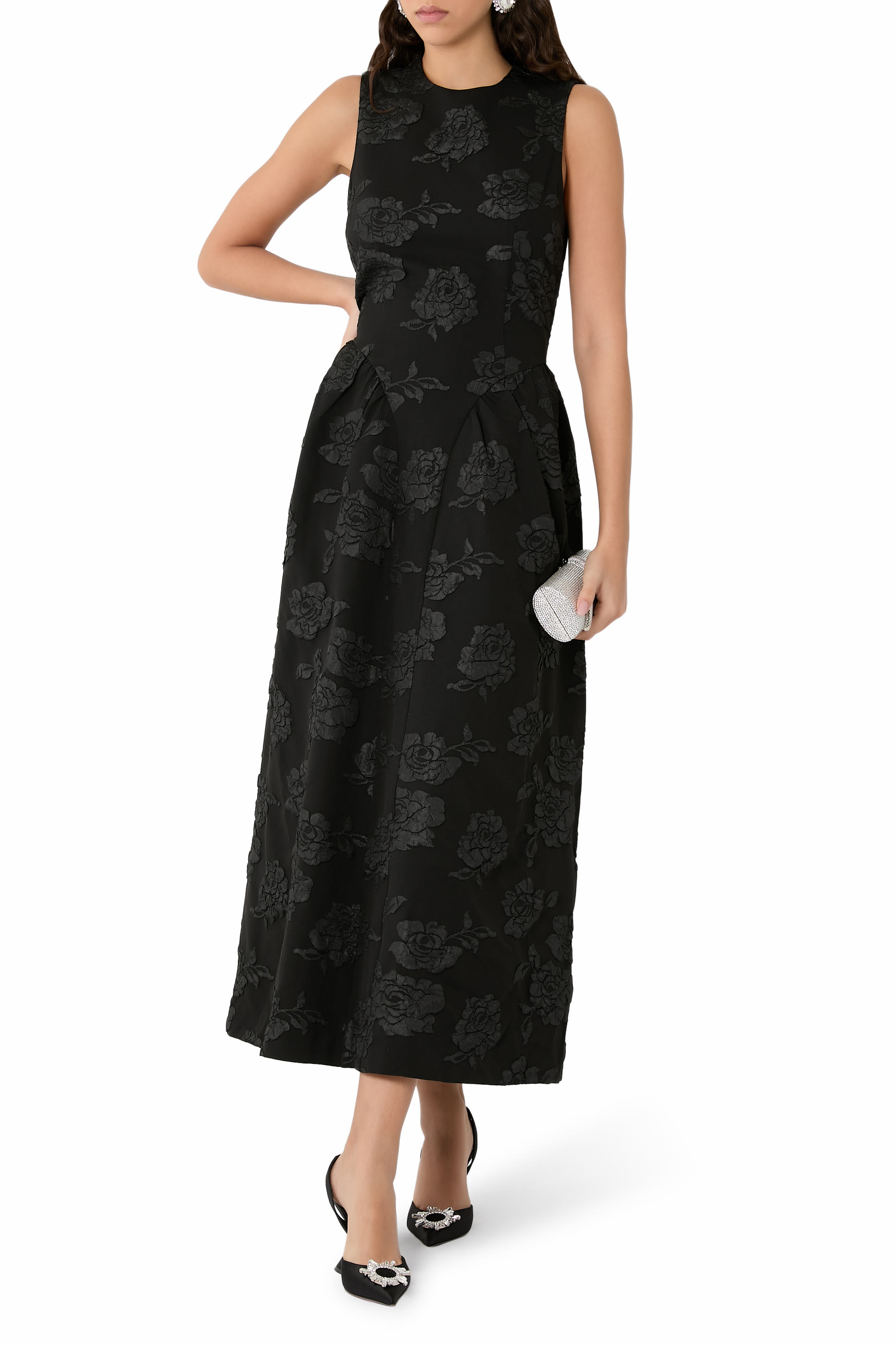  Jacquard Midi Dress 