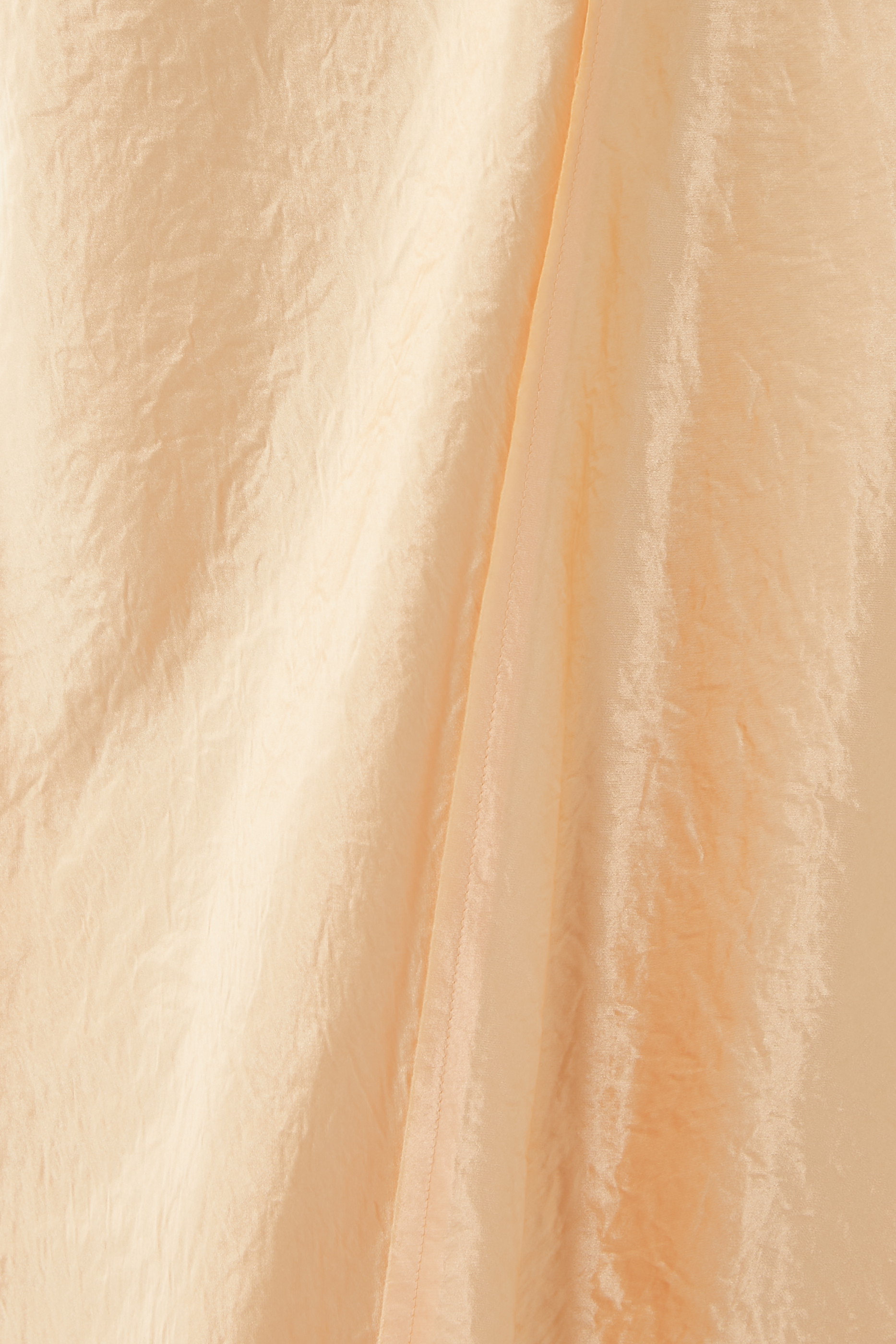 Raw Edge Paneled Slip Midi Skirt