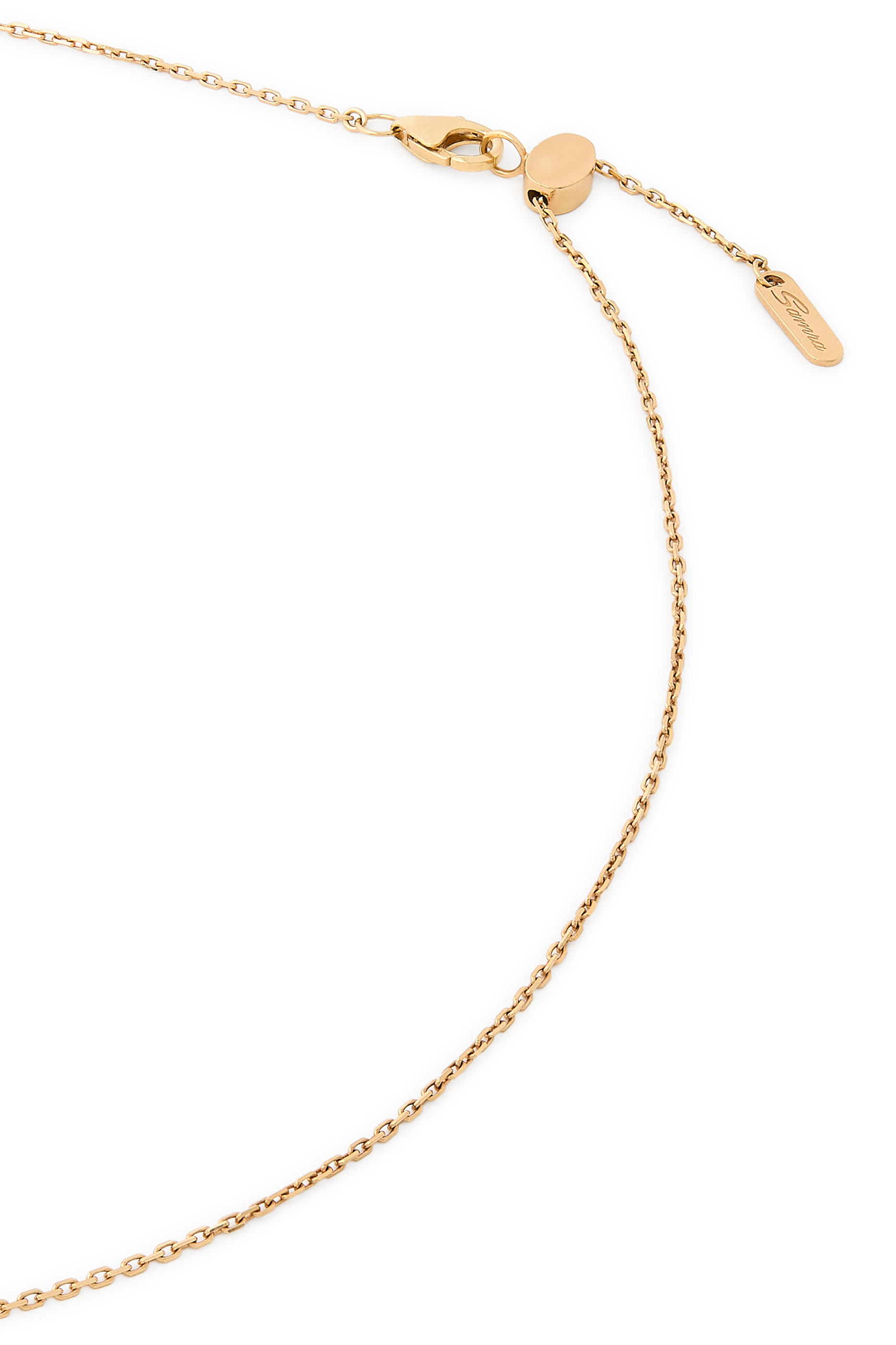 Barq Marquise Dangling Necklace, 18k Yellow Gold & Diamonds