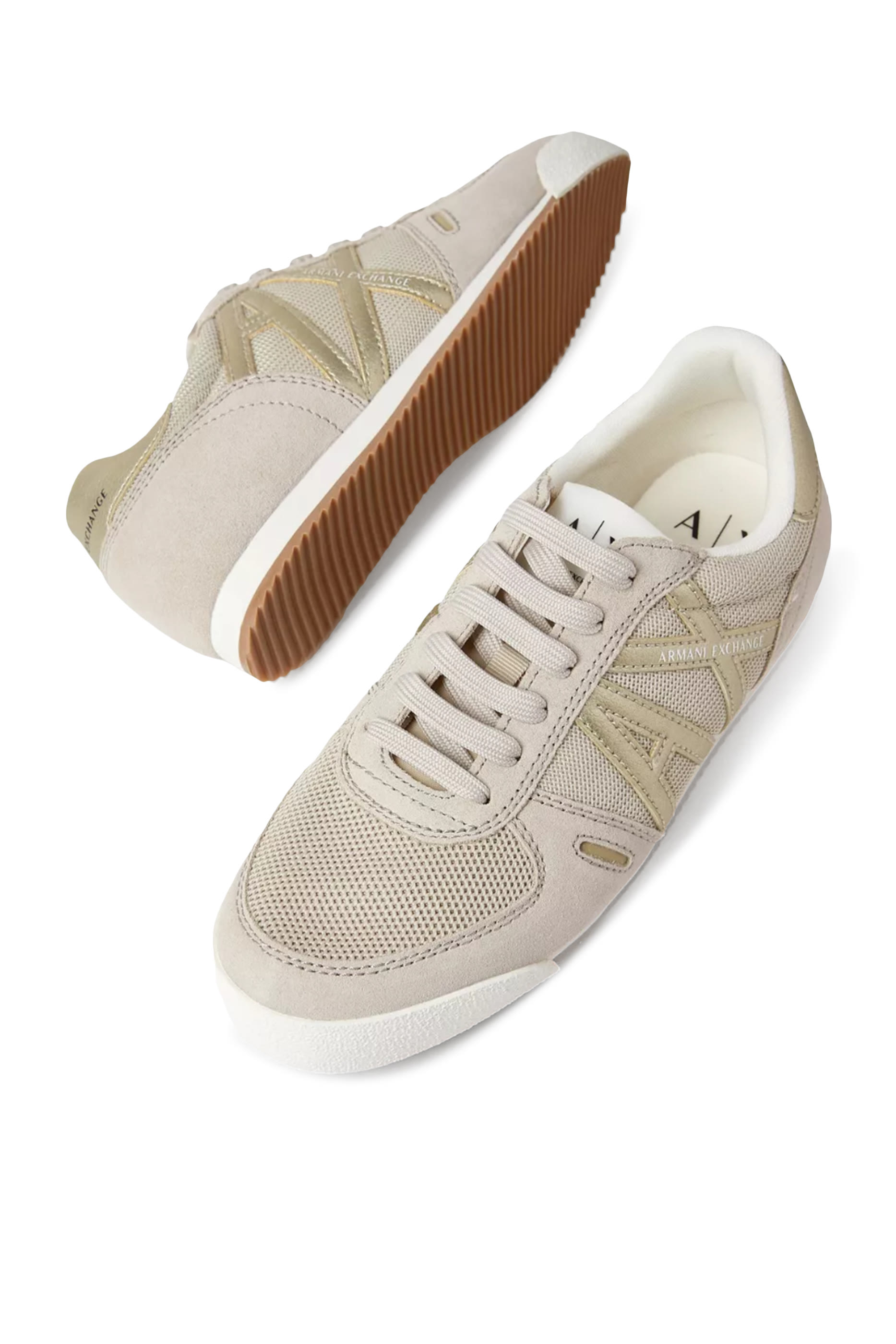 Suede and Mesh Sneakers