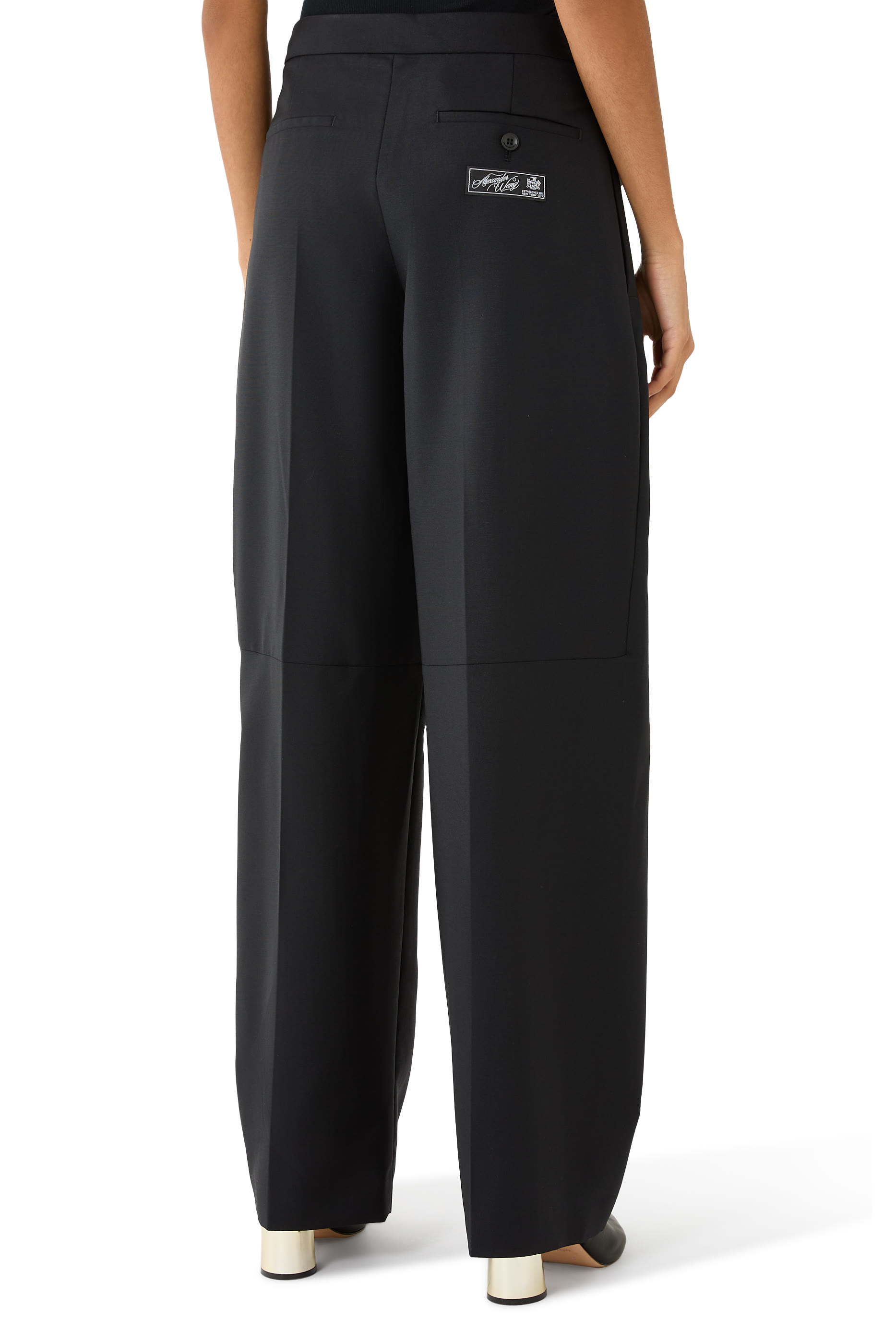 Mid-Rise Tailored Pants