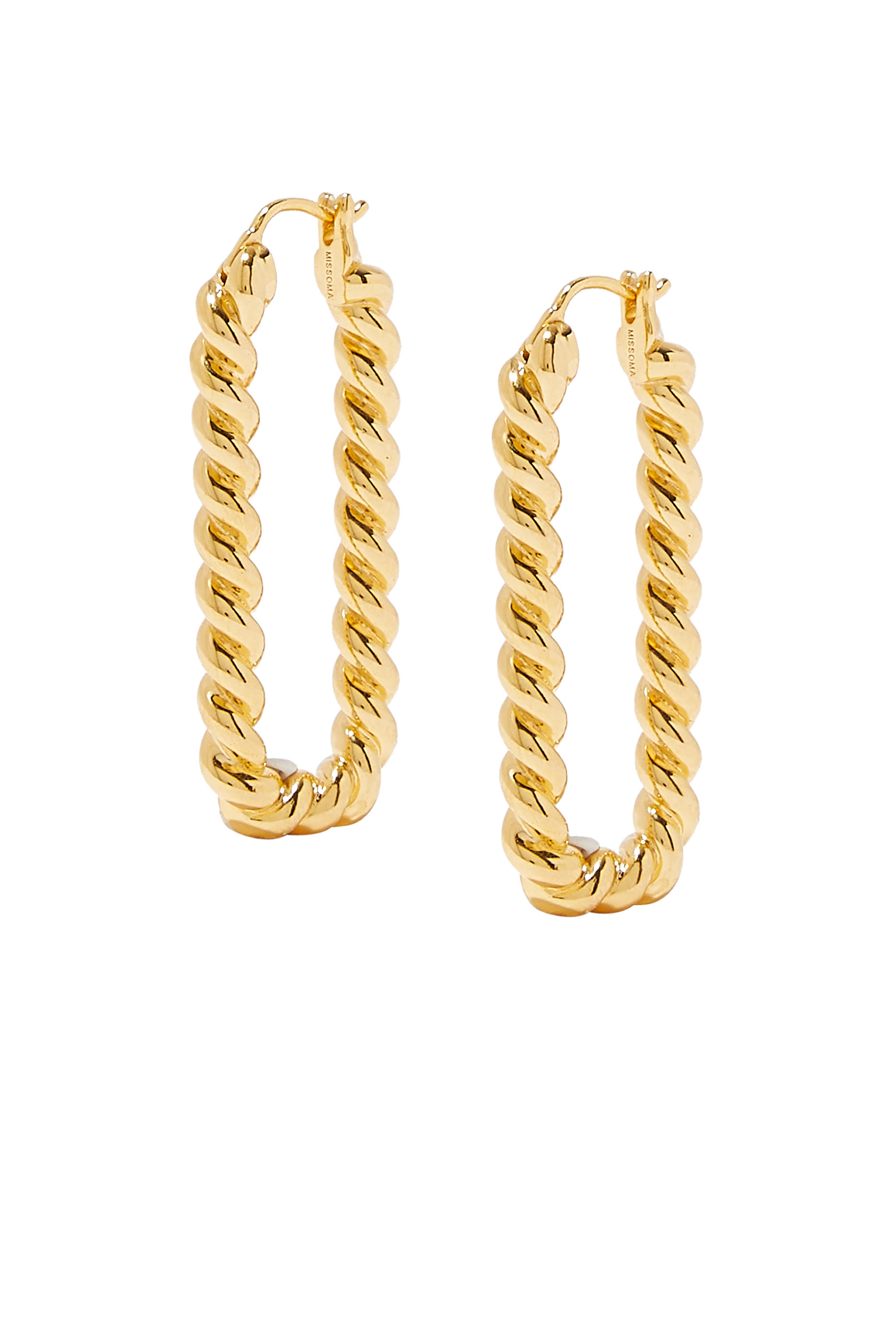 Tidal Ovate Hoop Earrings