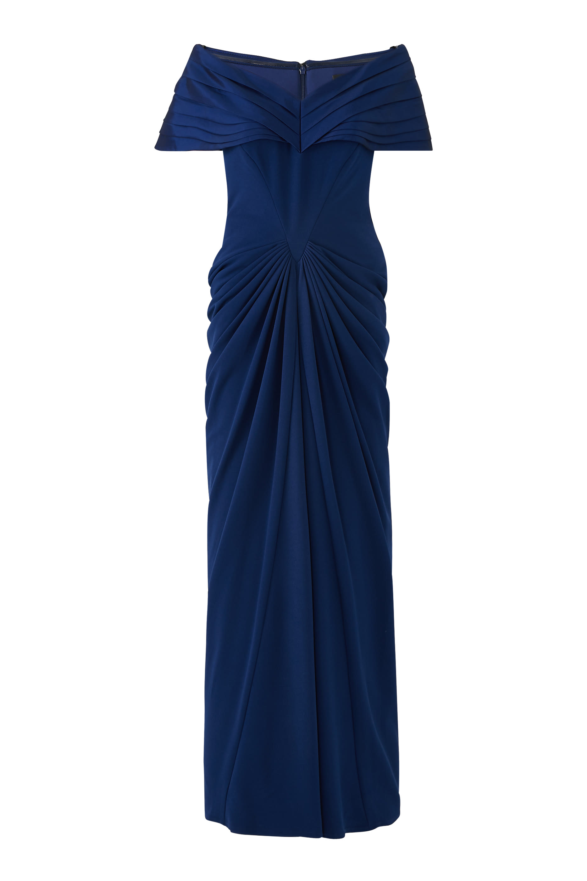 Seraphine Pleated Portrait Collar Gown