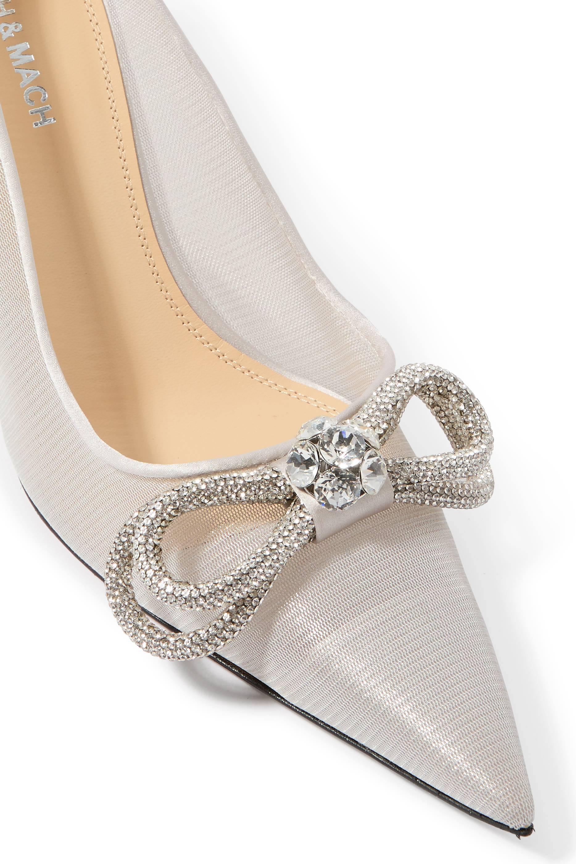  Double Bow 85 Mesh Pumps
