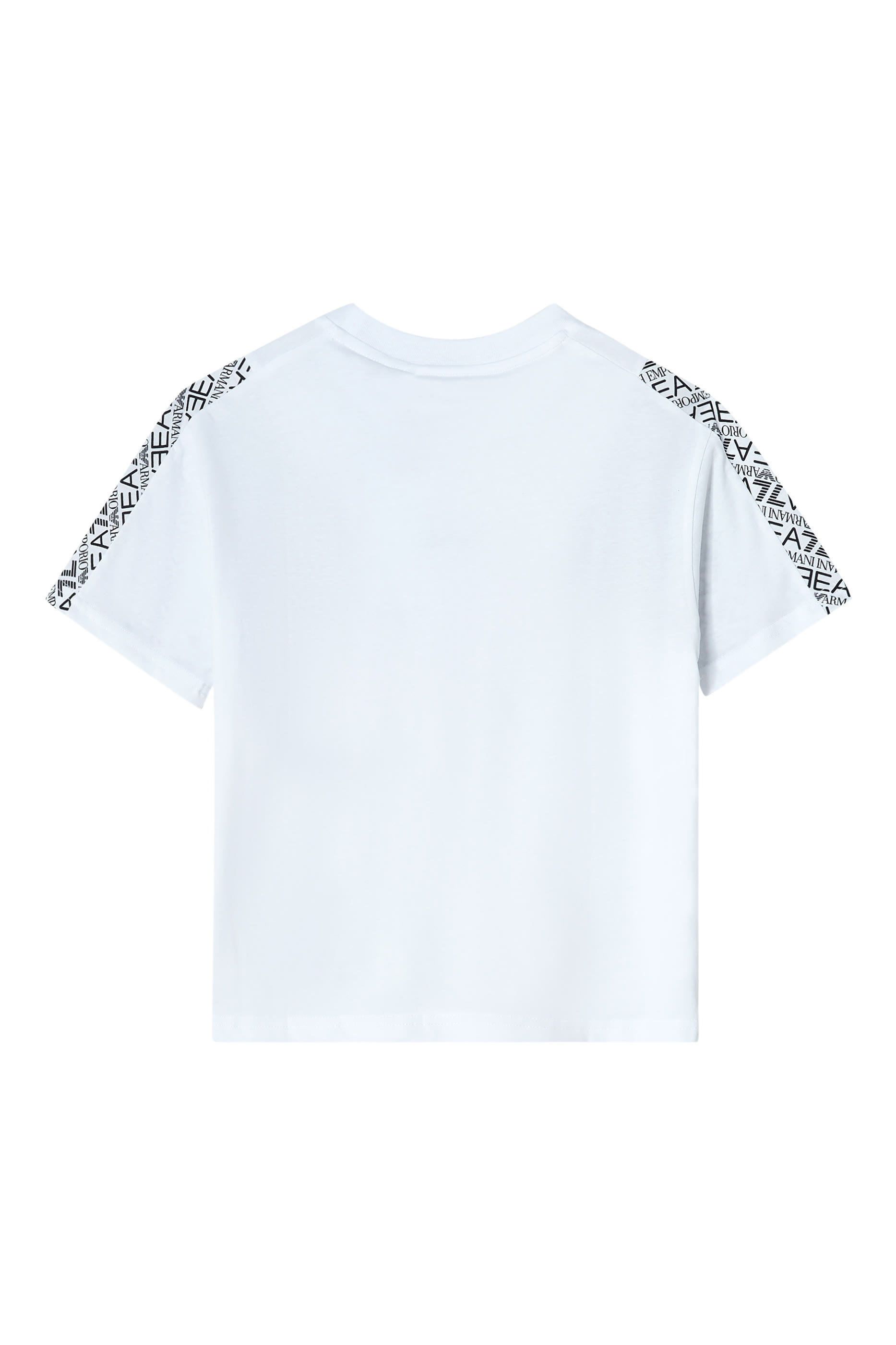 Kids EA7 Monogram Logo T-Shirt