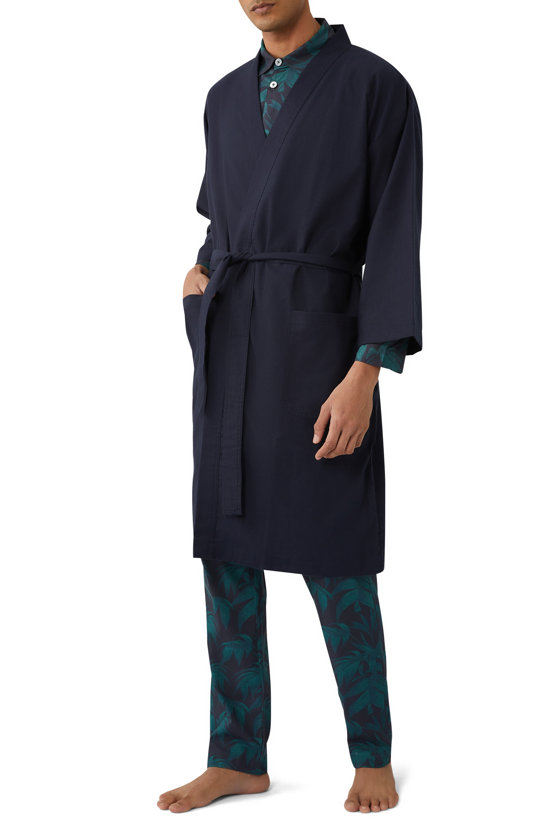 Mid-Length Wrap Robe