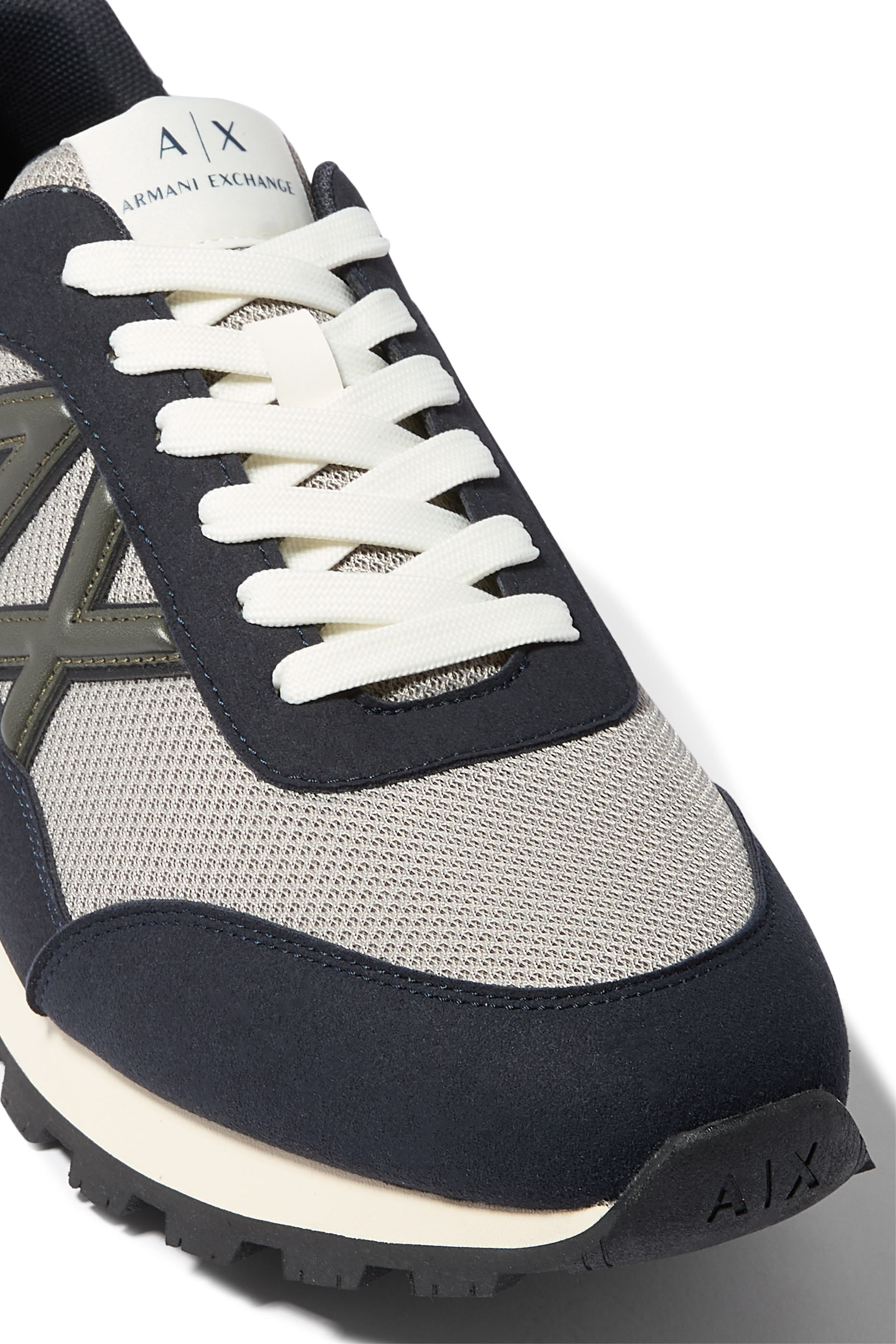 Drop Side AX Logo Low-Top Sneakers