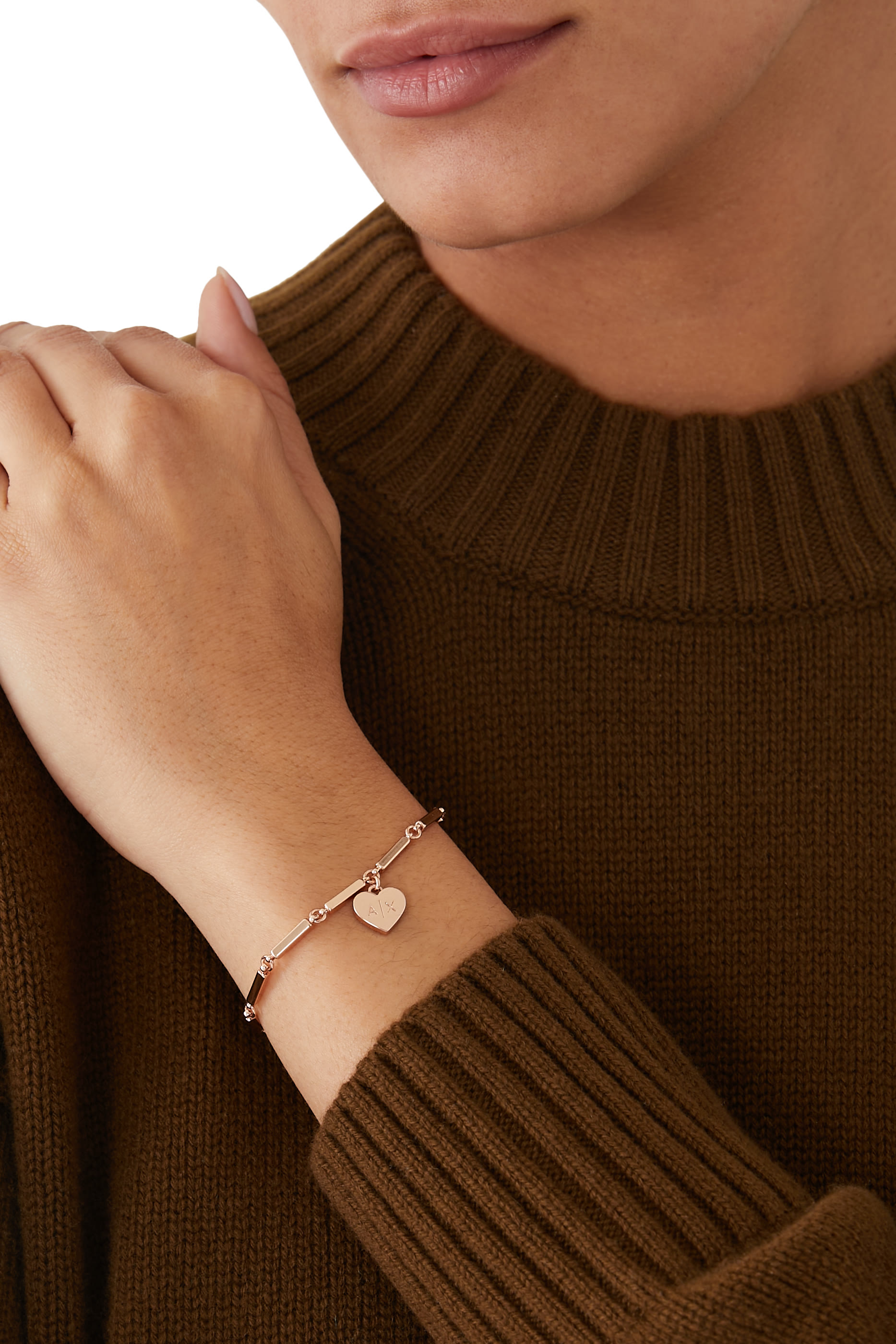 Three-Hand Stainless Steel Watch & Bracelet Set