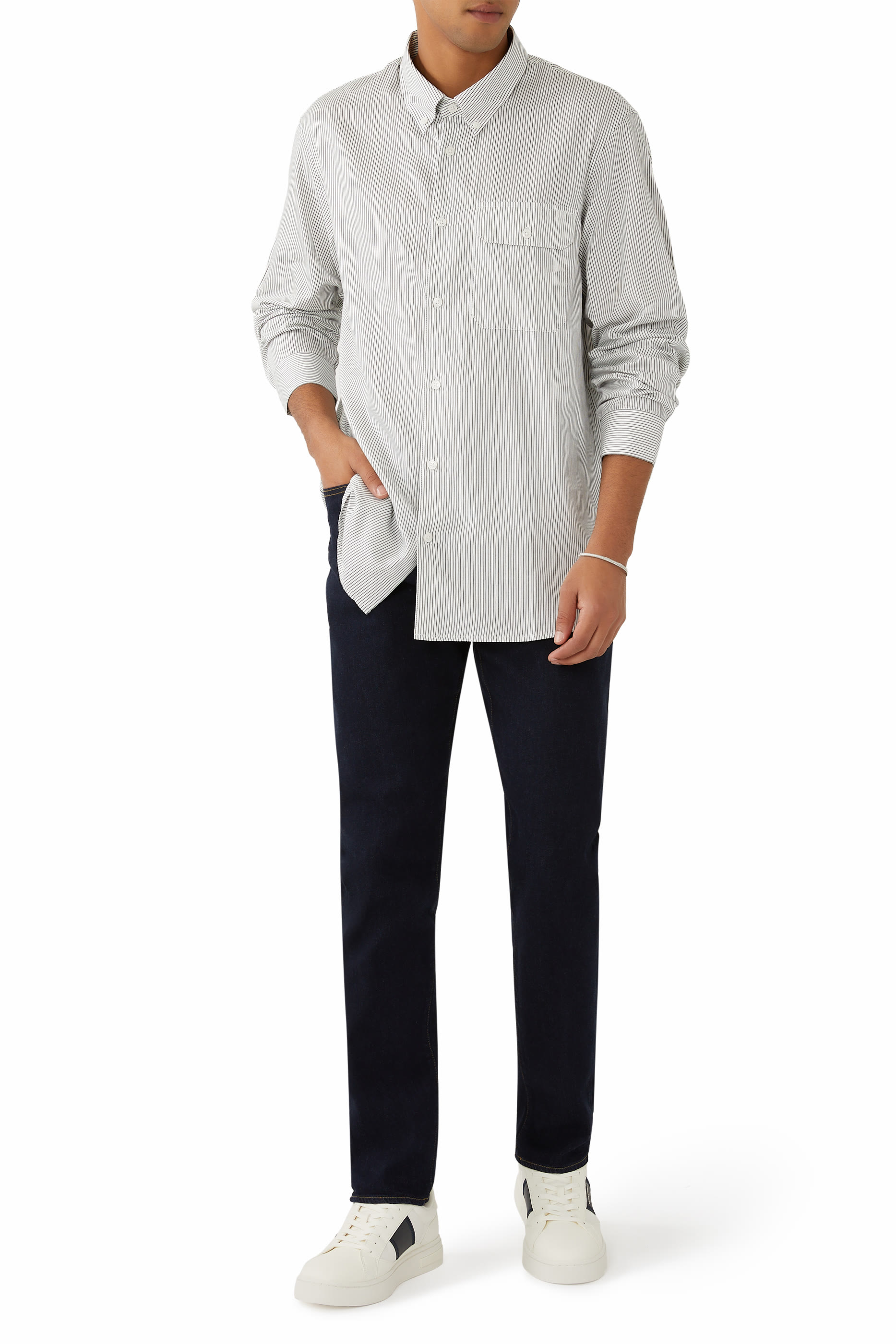 Button Down Stripe Shirt